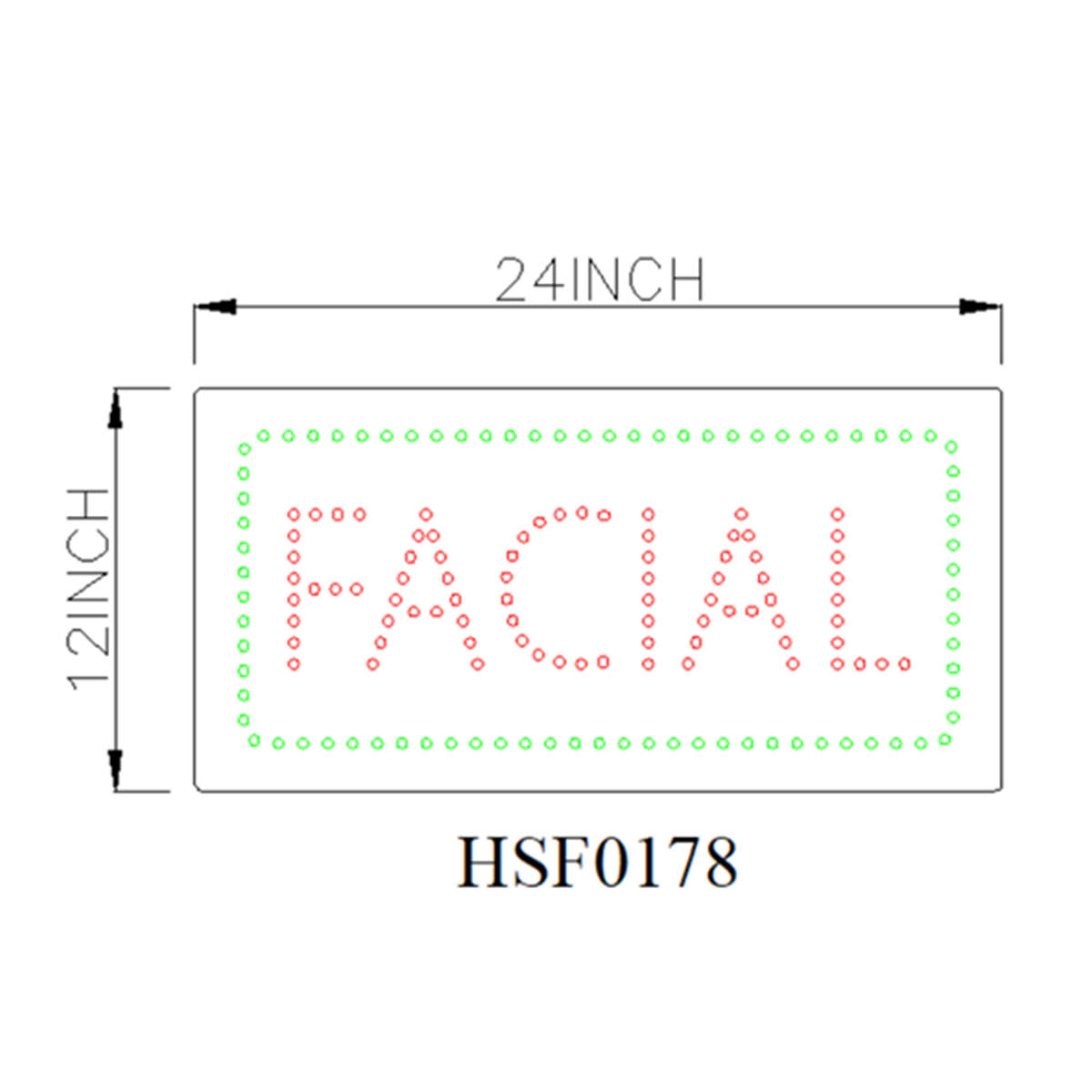 facial led sign