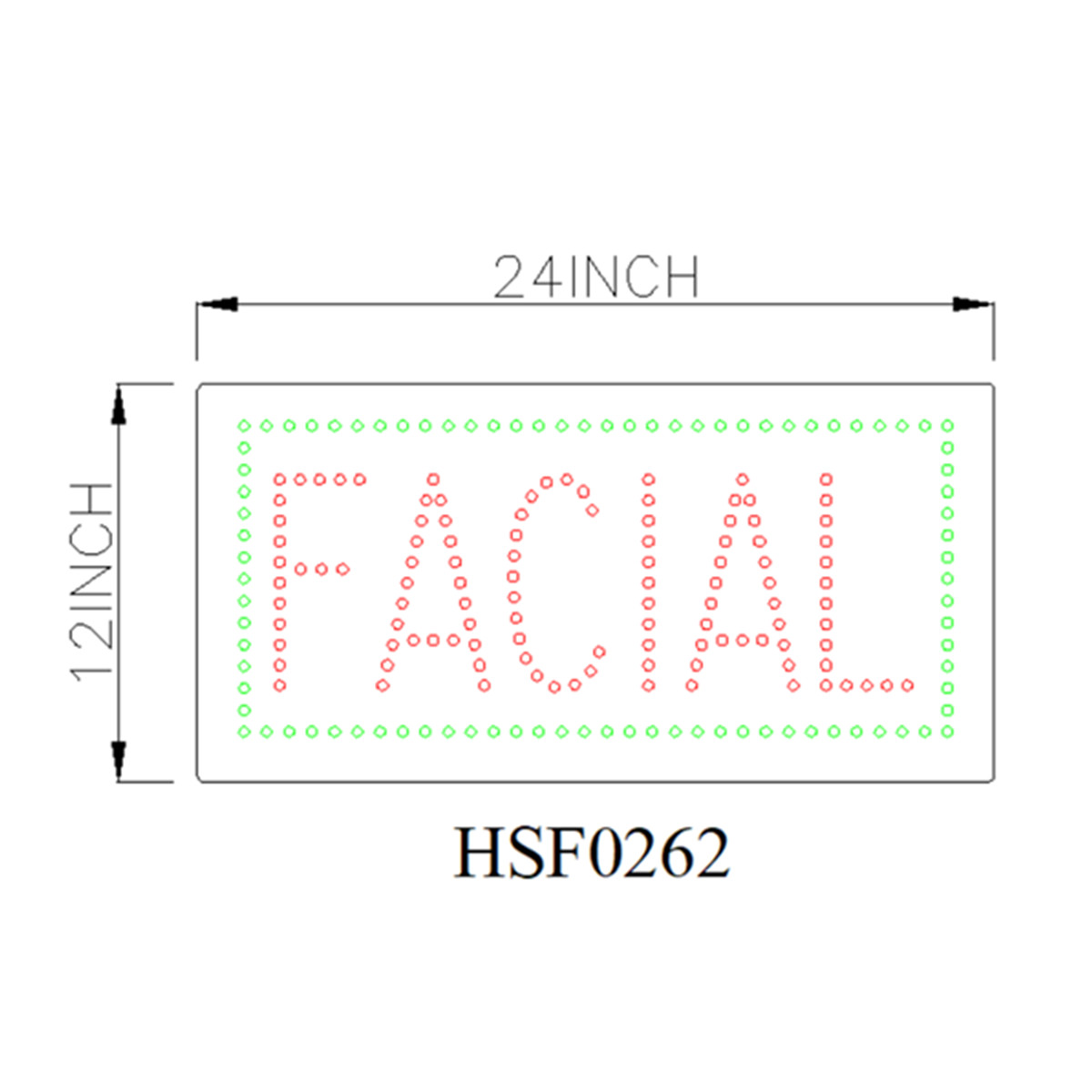 facial led sign