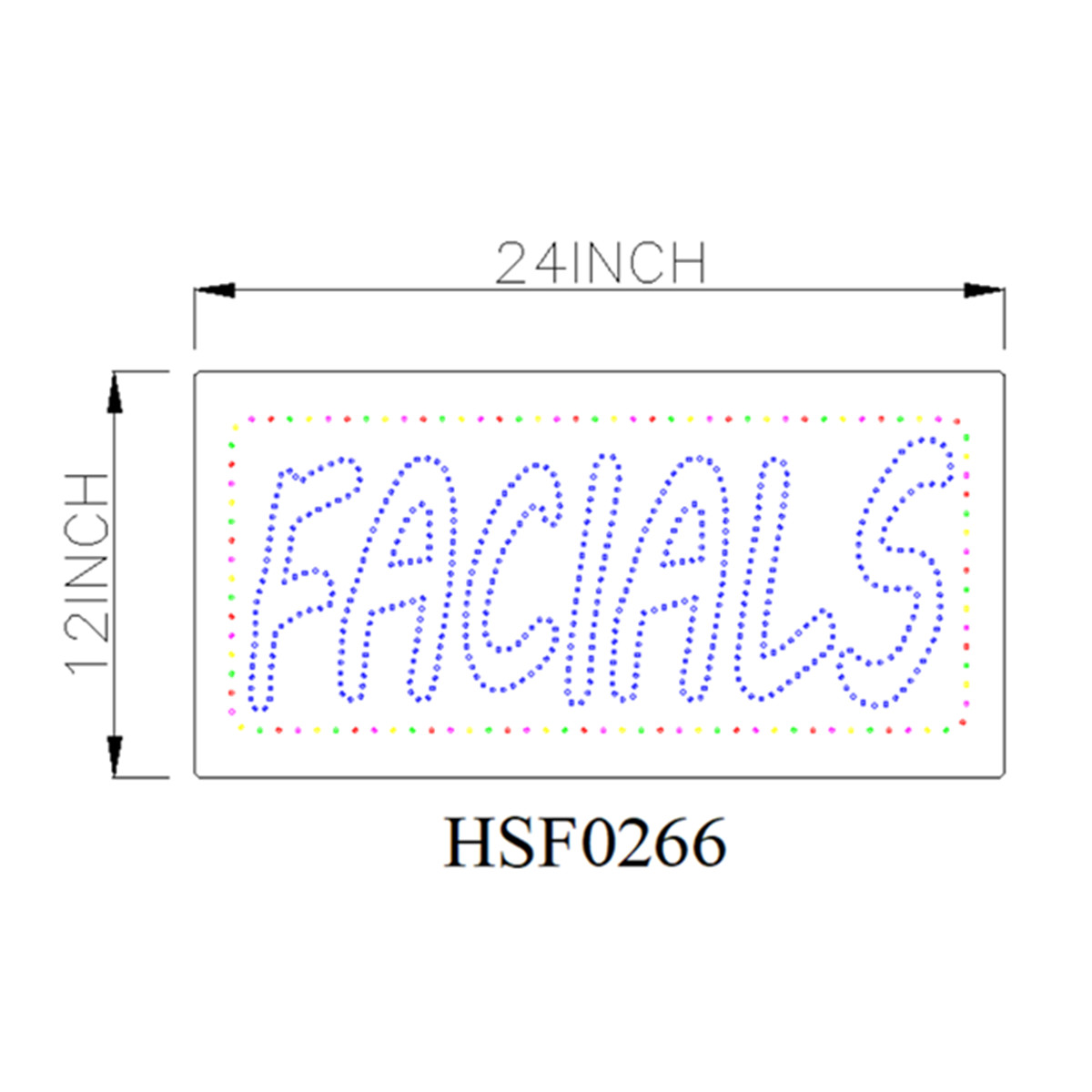 facial led sign