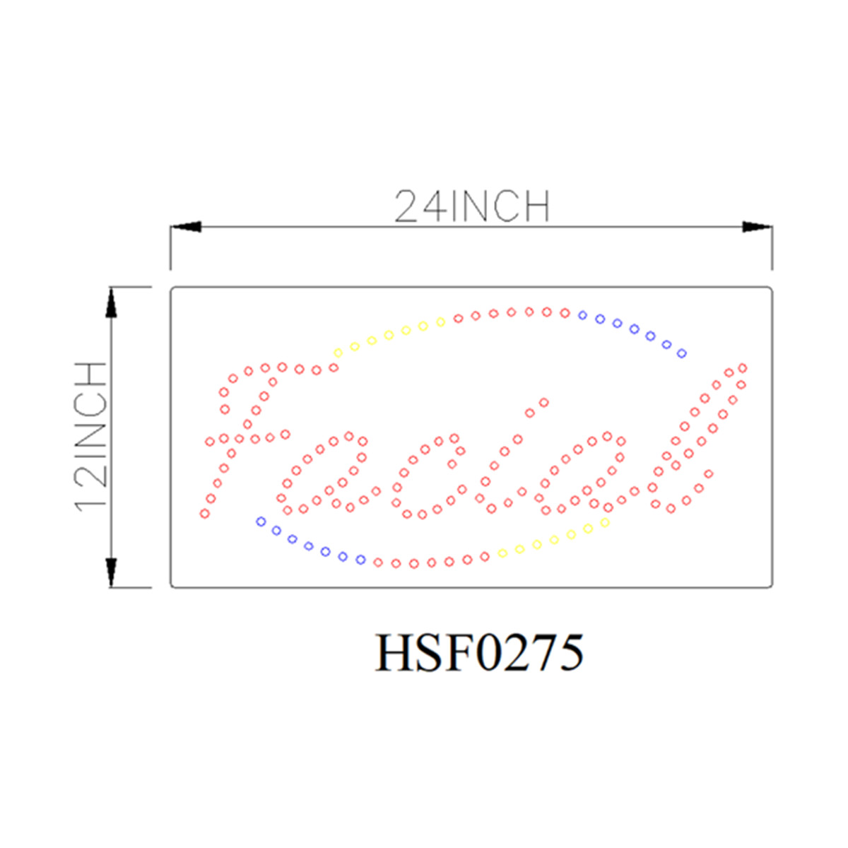 facial led sign