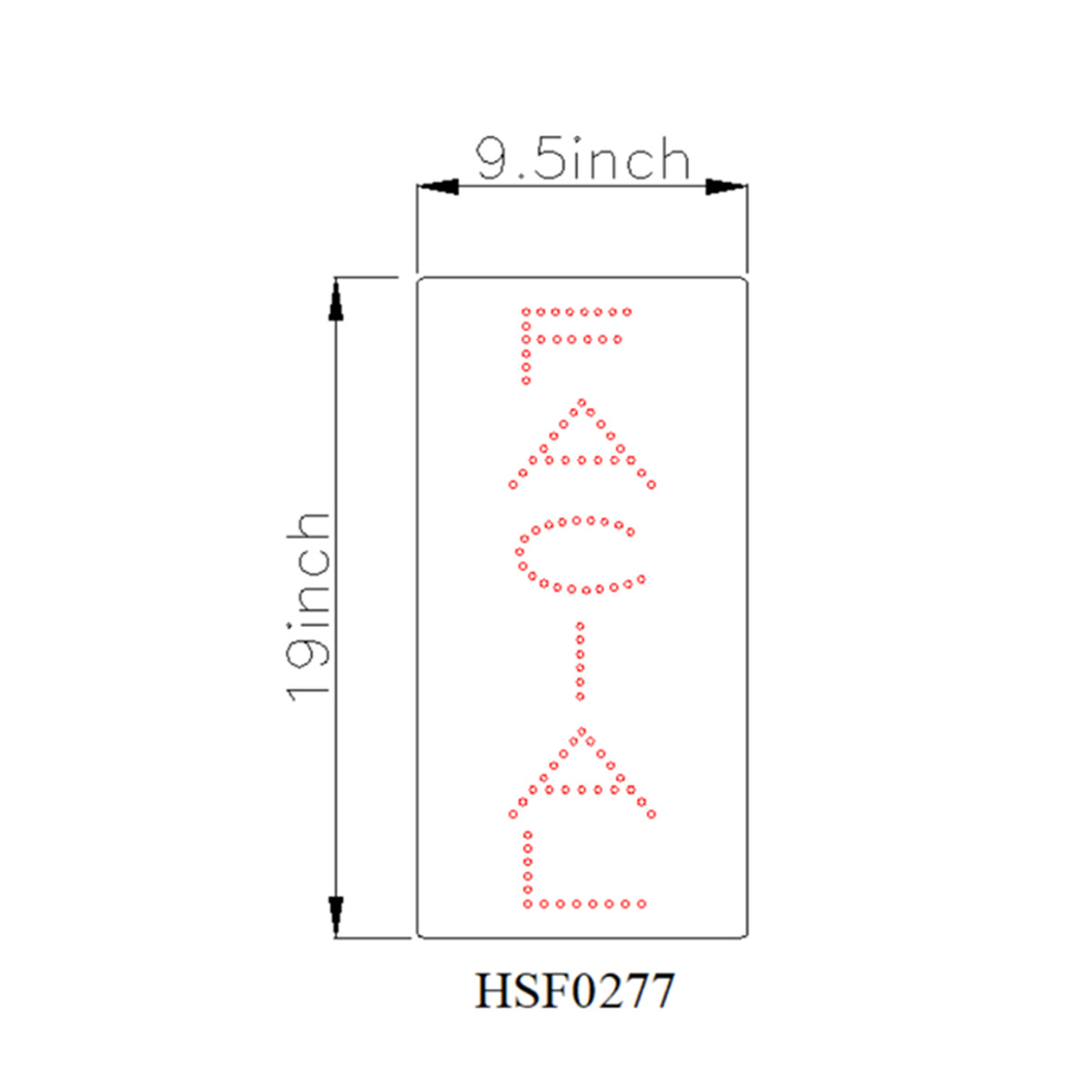 facial led sign