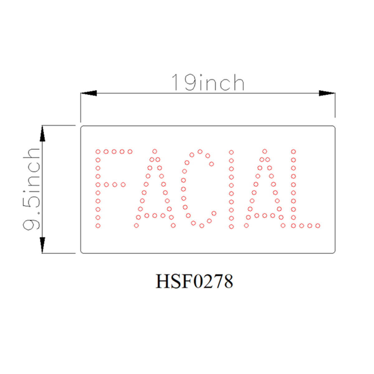 facial led sign