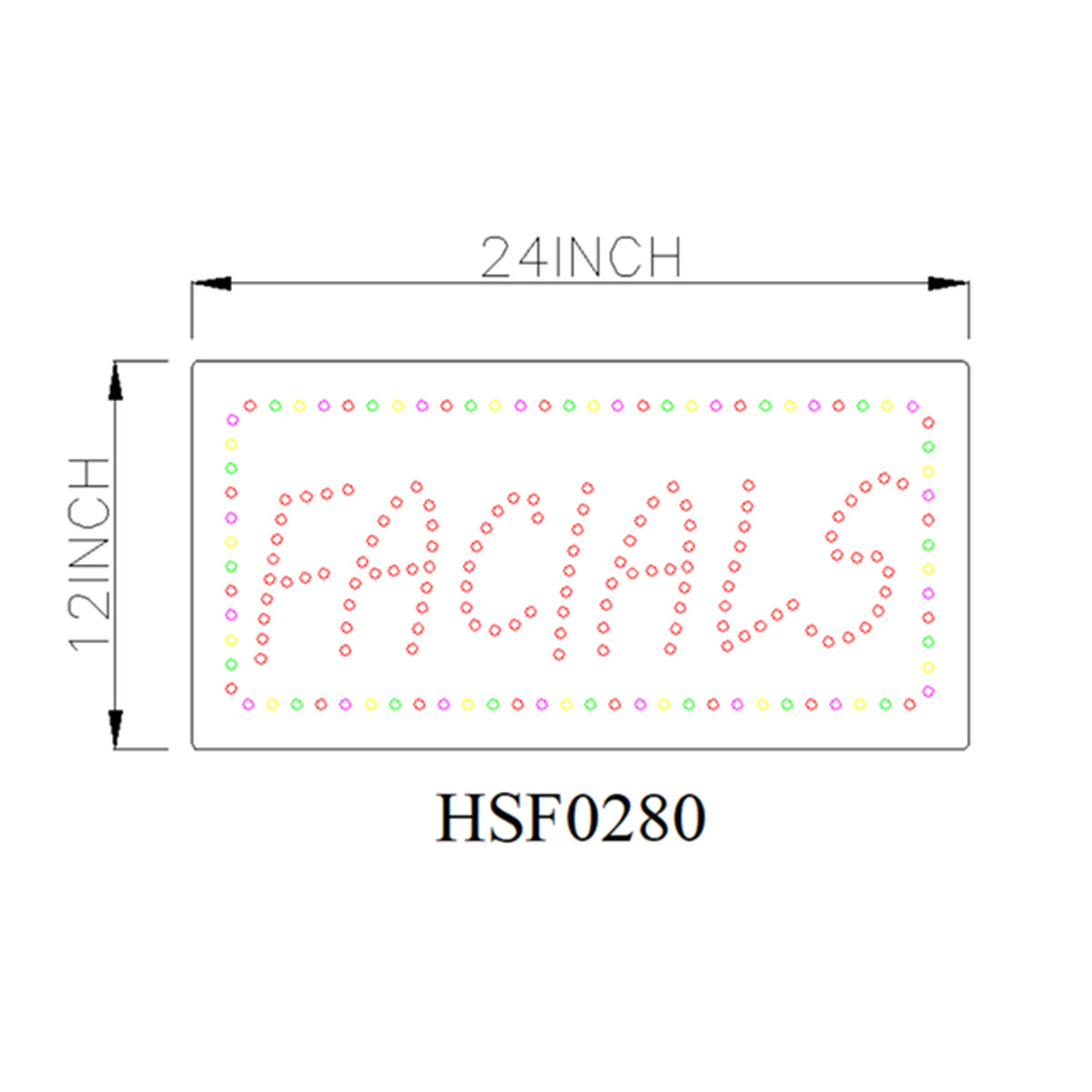 facial led sign