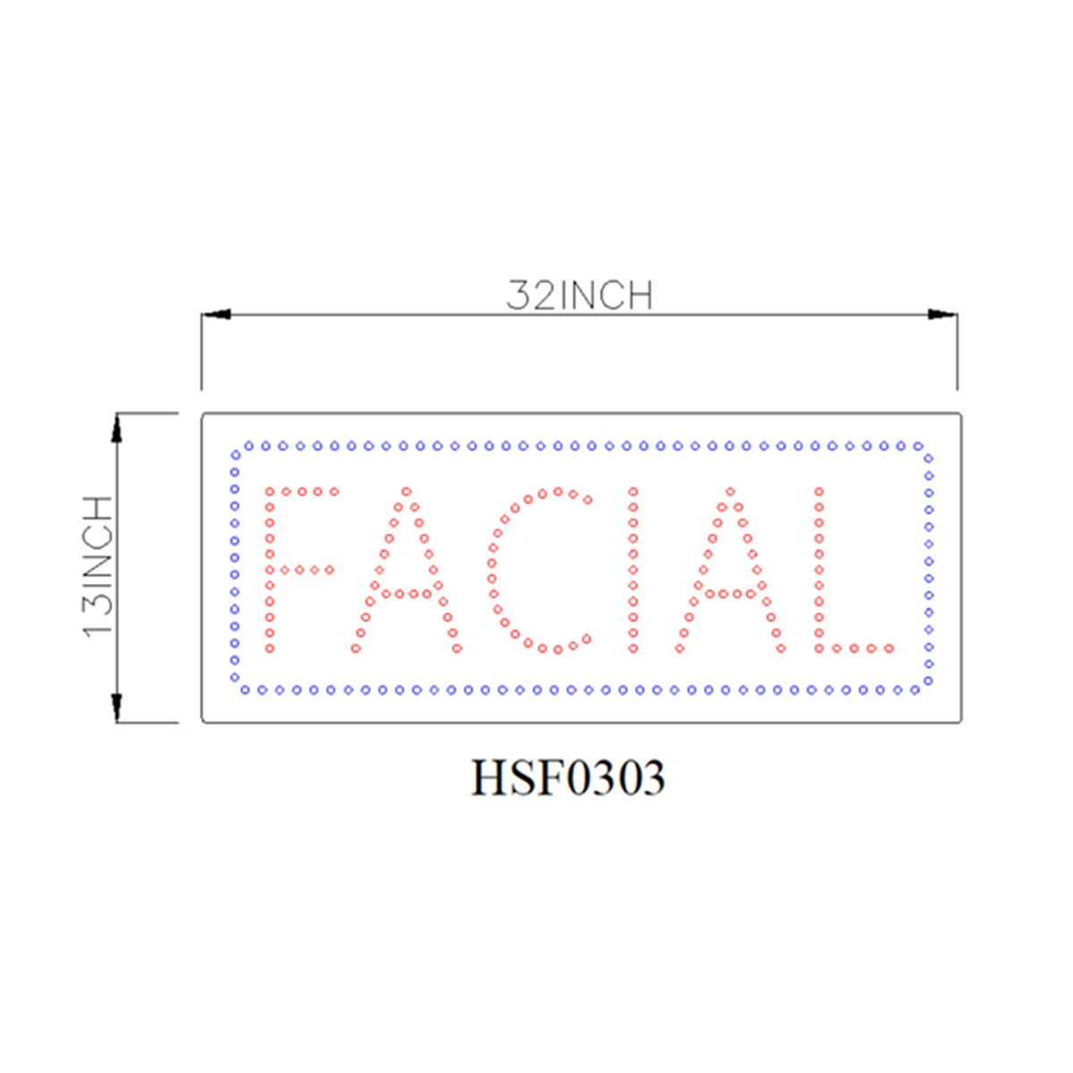 facial led sign