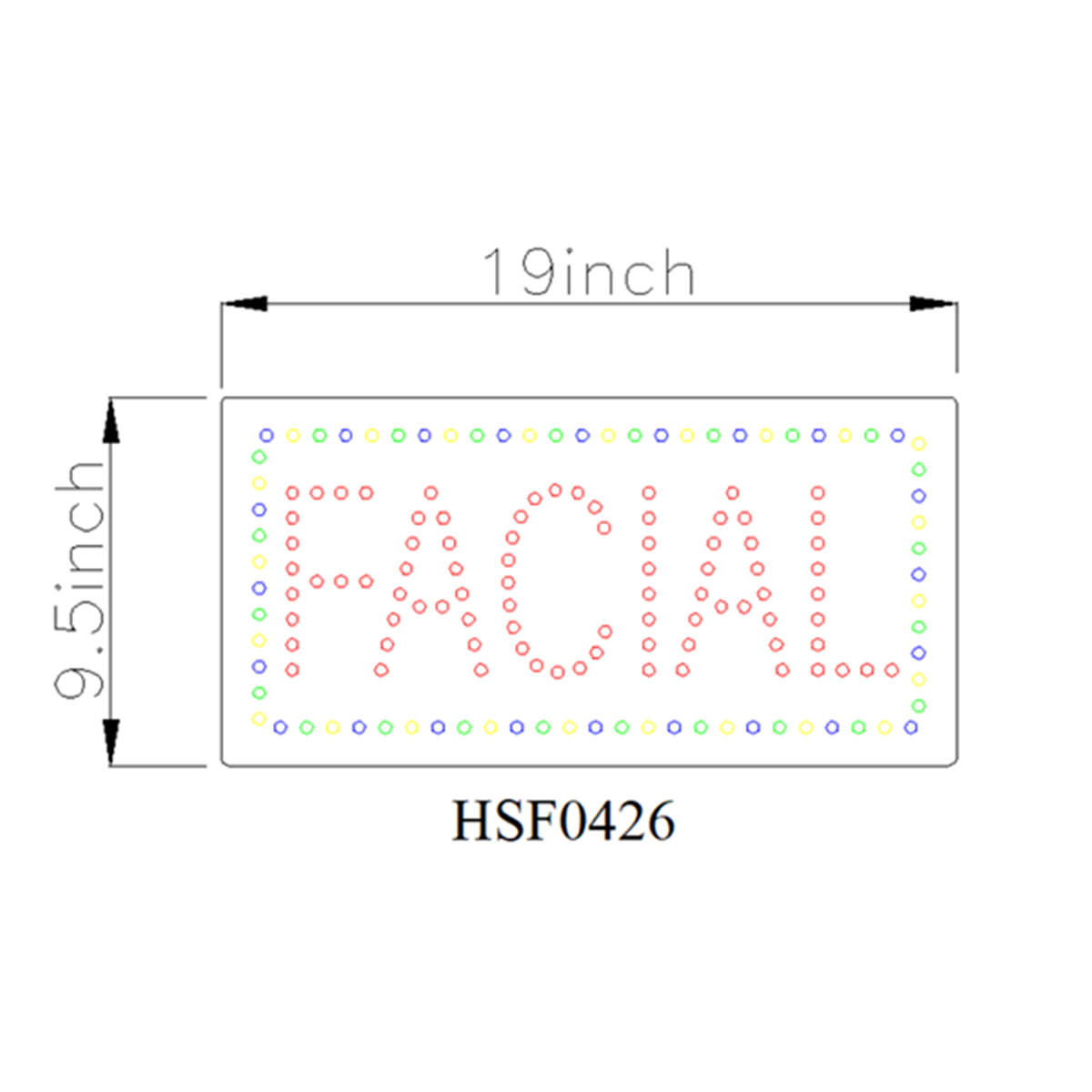 facial led sign