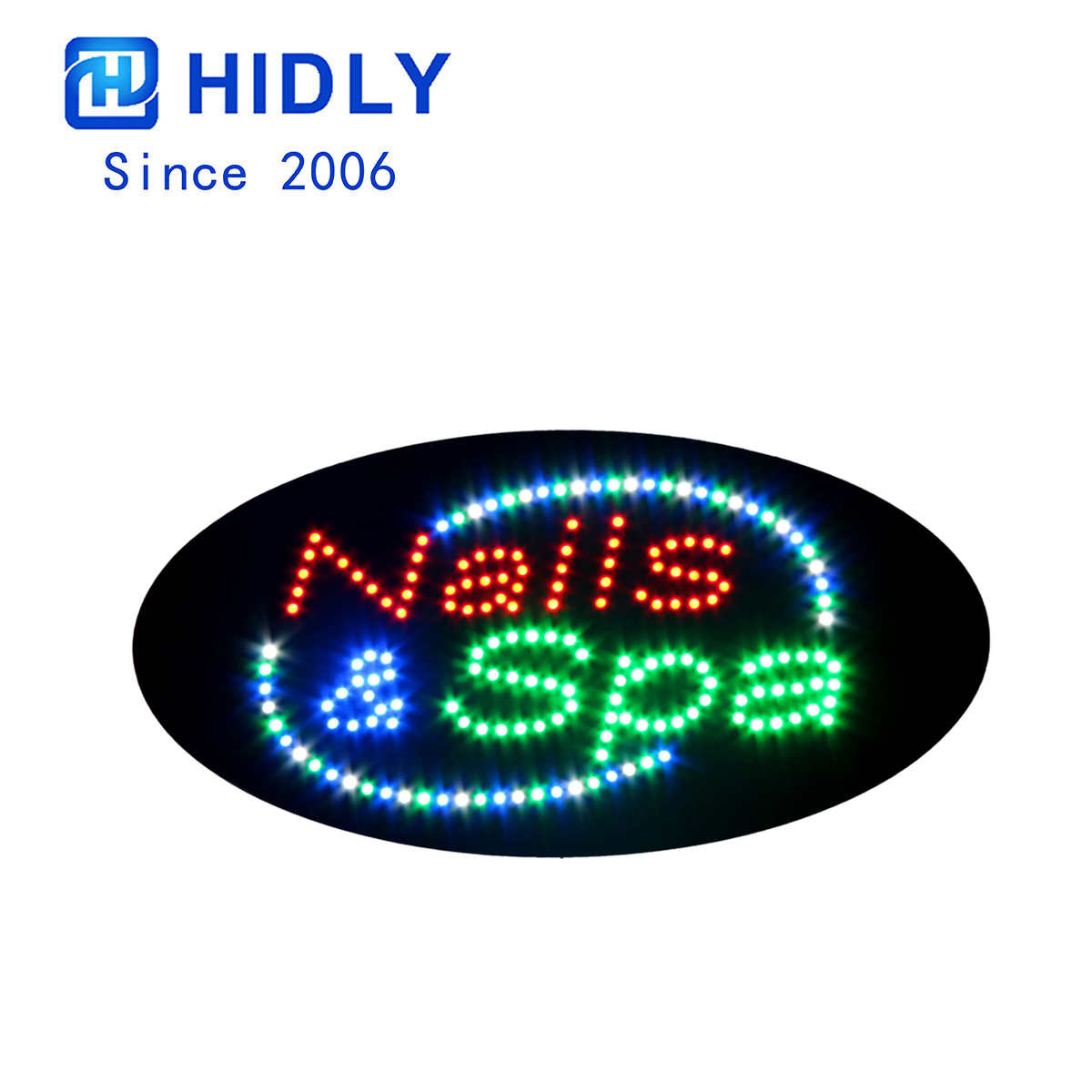 nails spa business led sign