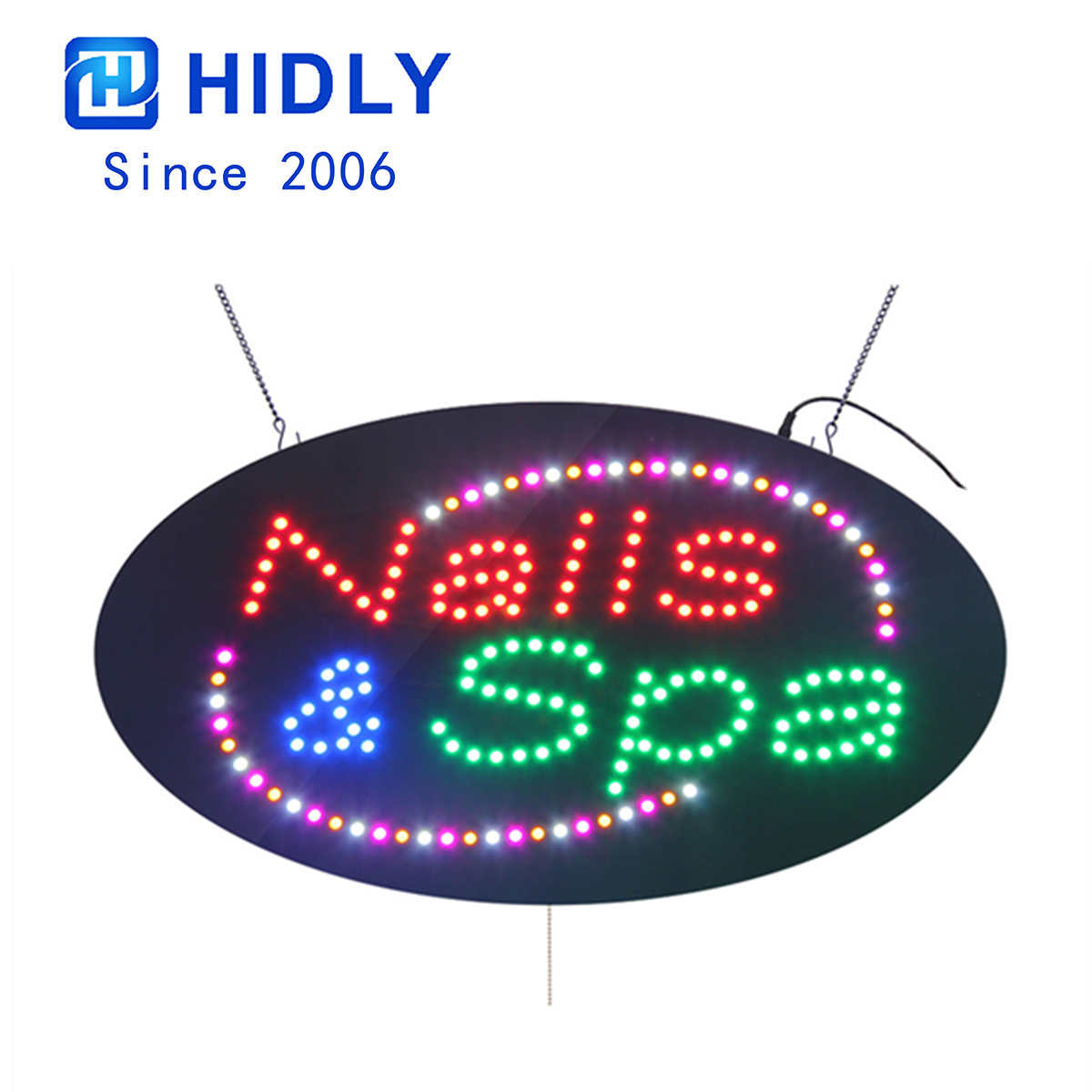 nails spa business led sign
