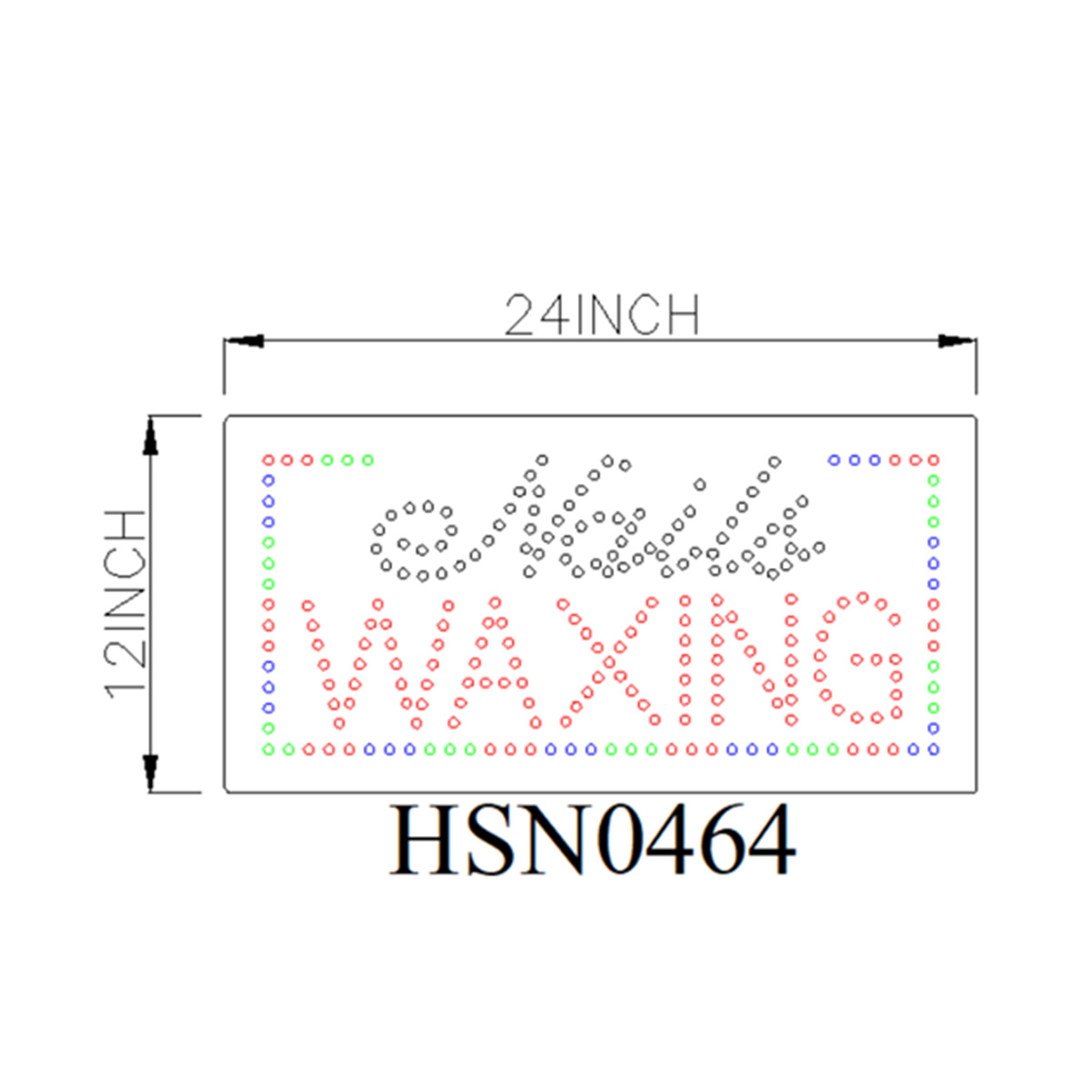 nails waxing sign