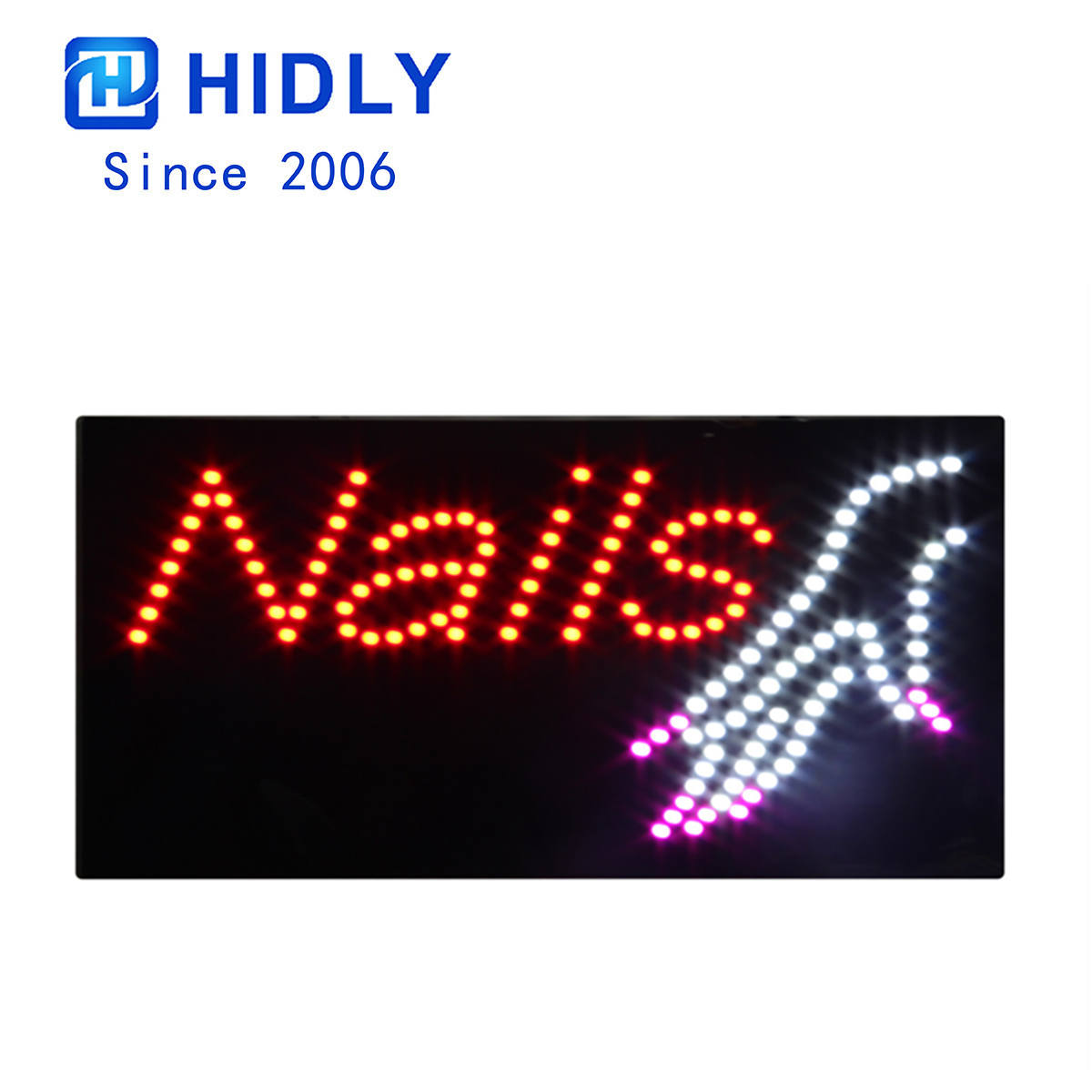 Nail led dot sign