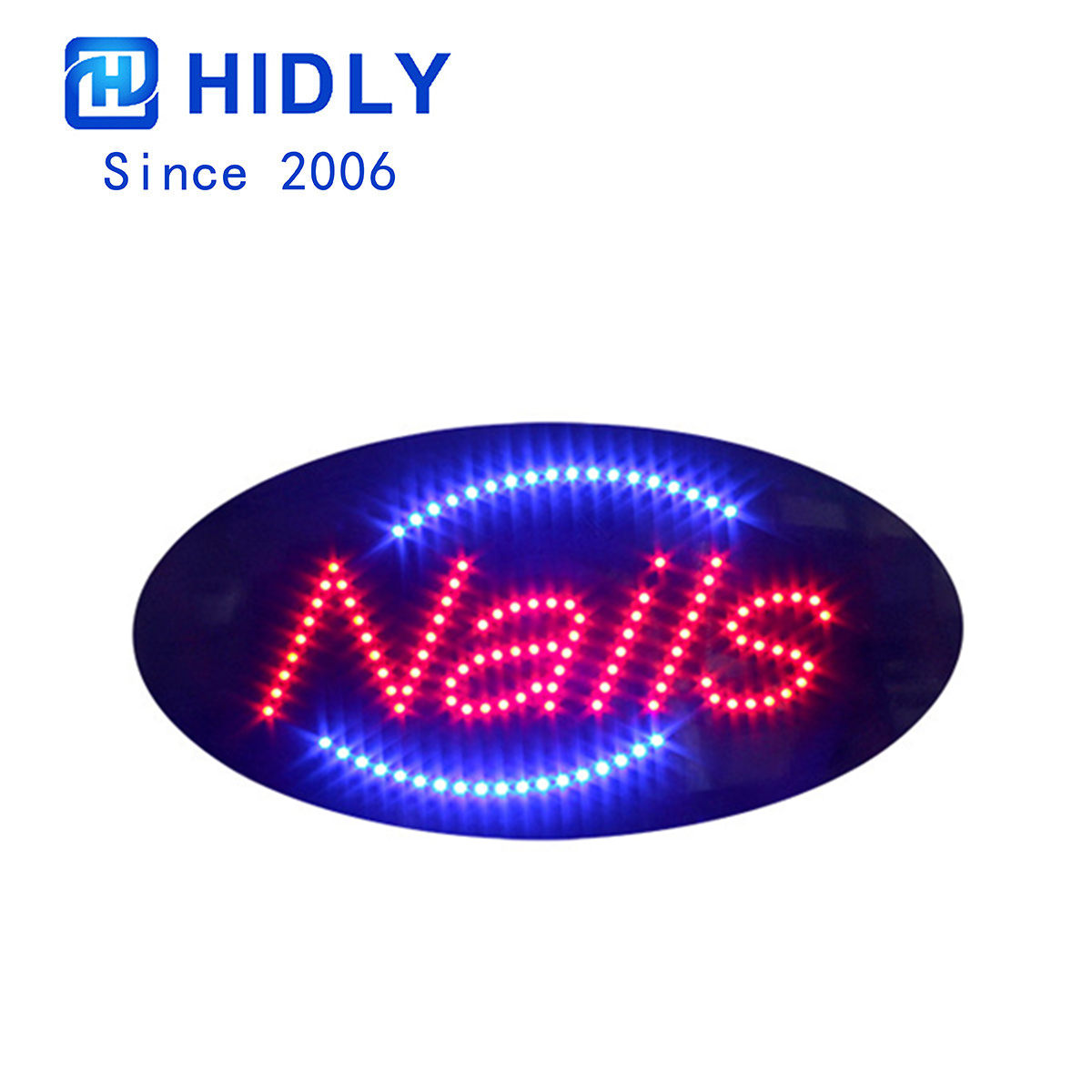 Nails animated led sign