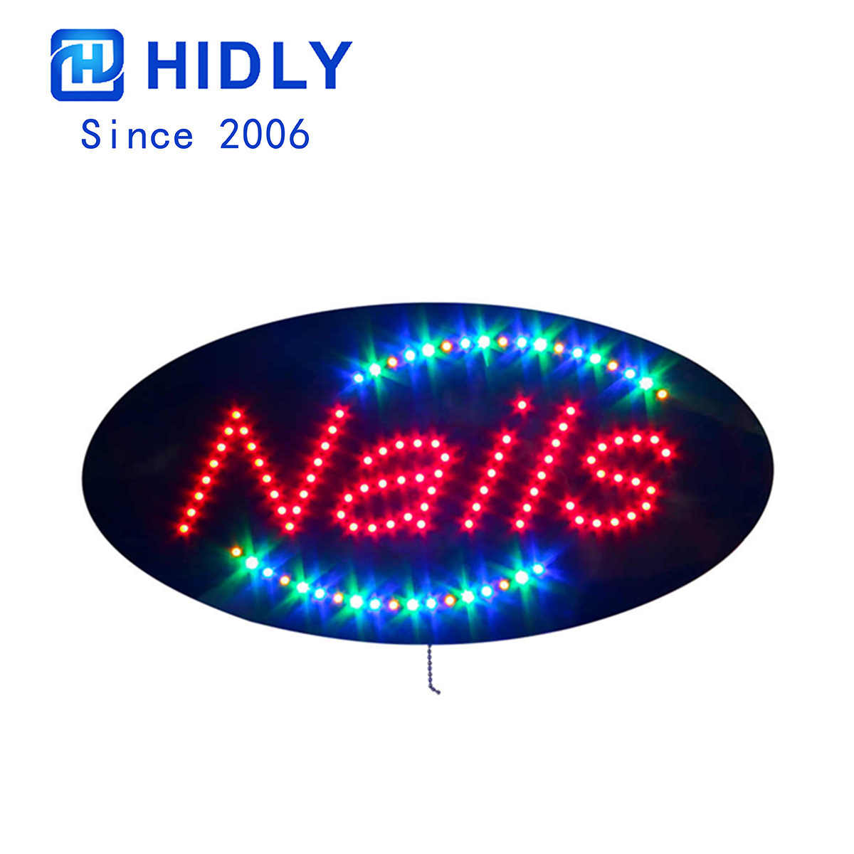 Nails animated led sign