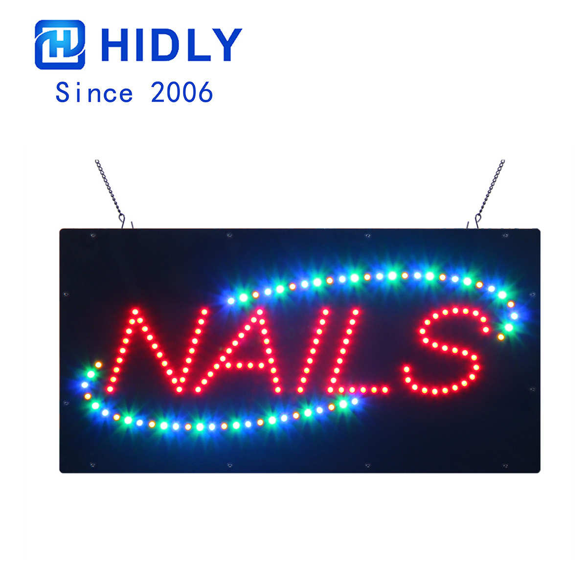 Nails animated led sign