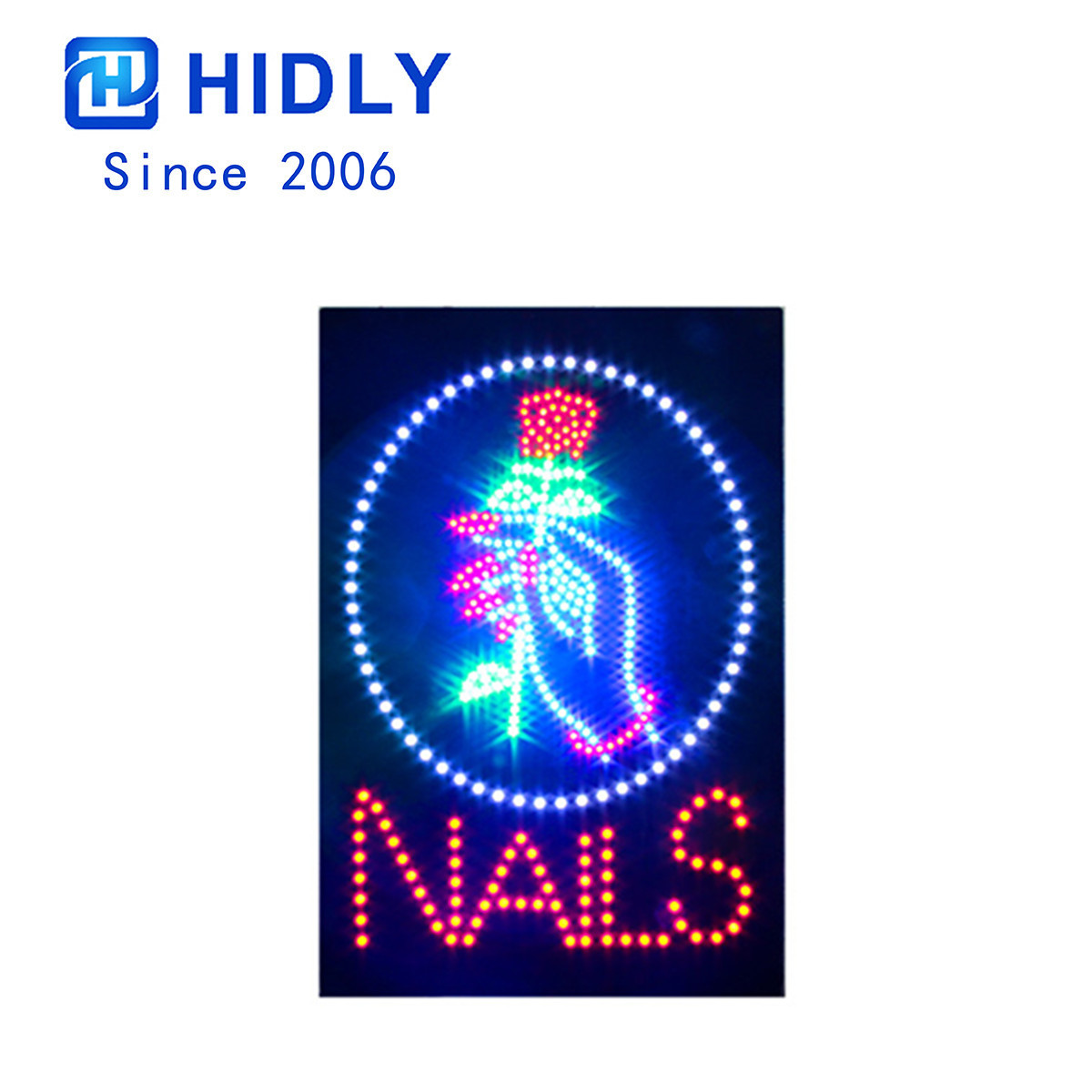 nails custom led sign