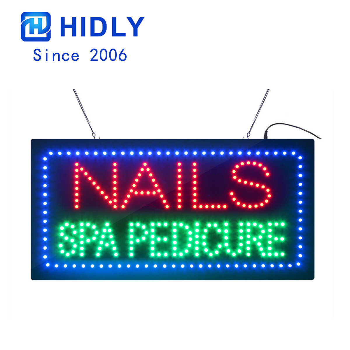 nails spa pedicure sign