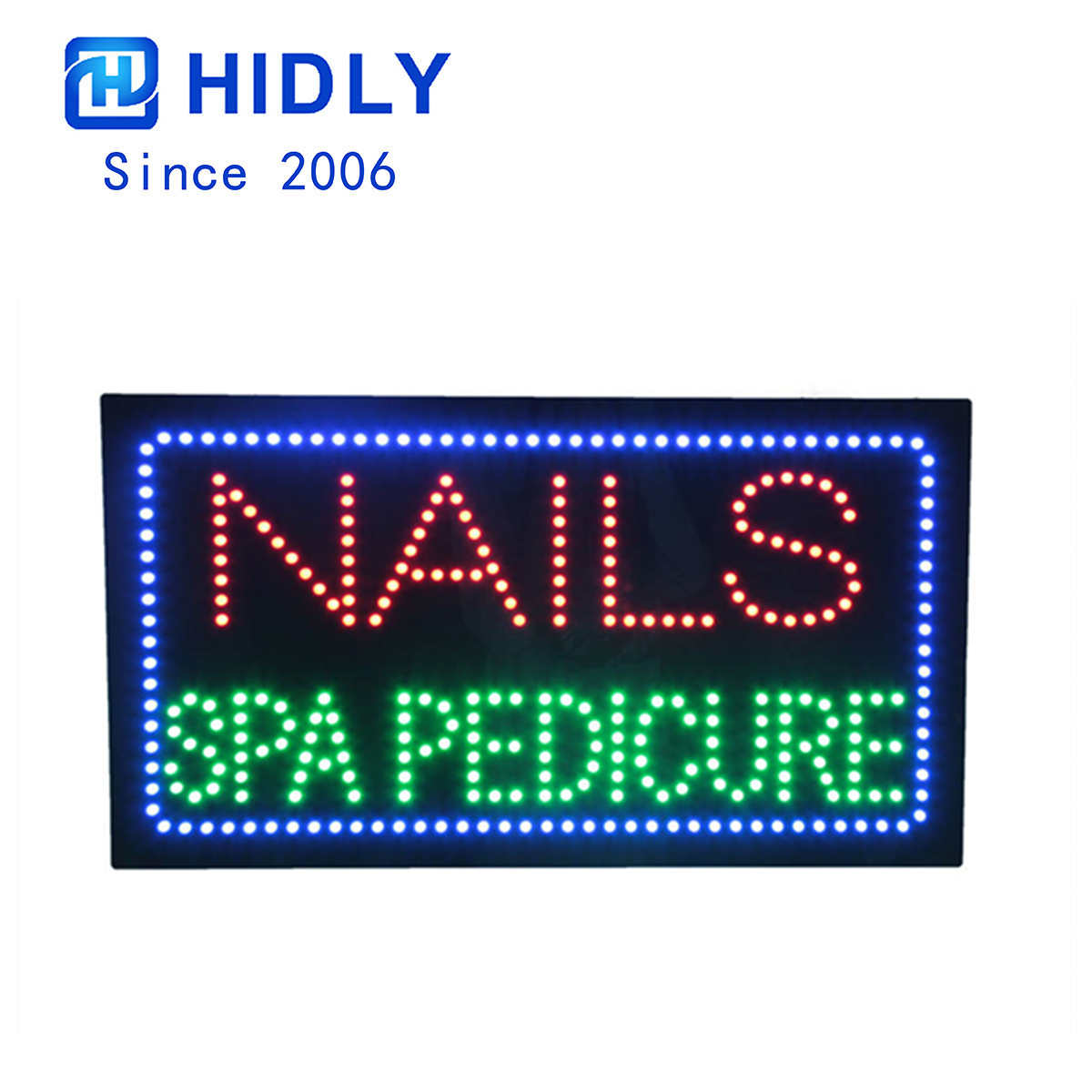 nails spa pedicure sign