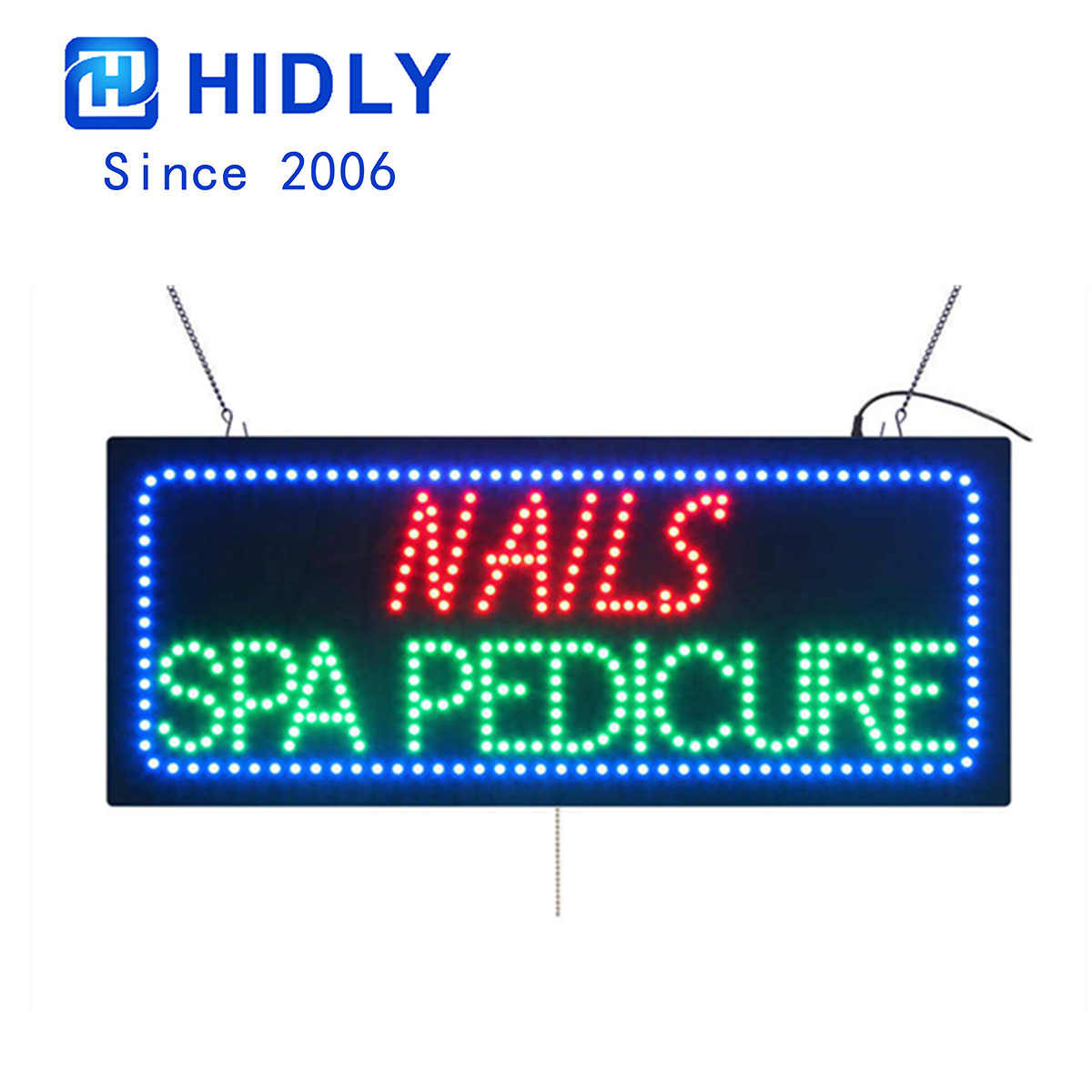 nails spa pedicure sign