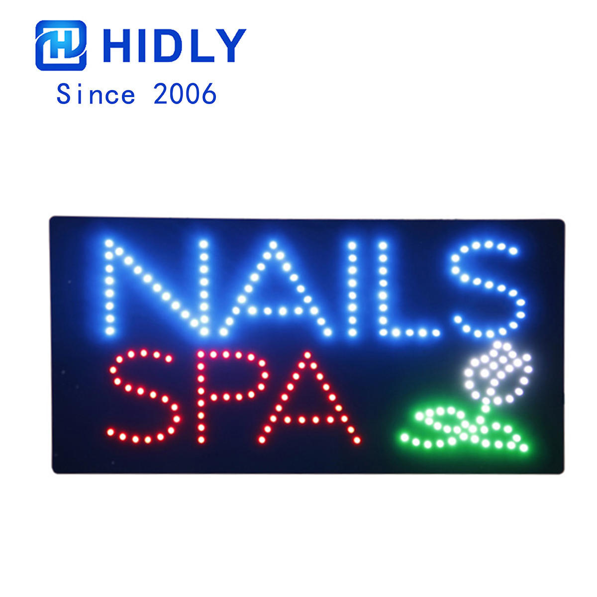 nails spa window led sign