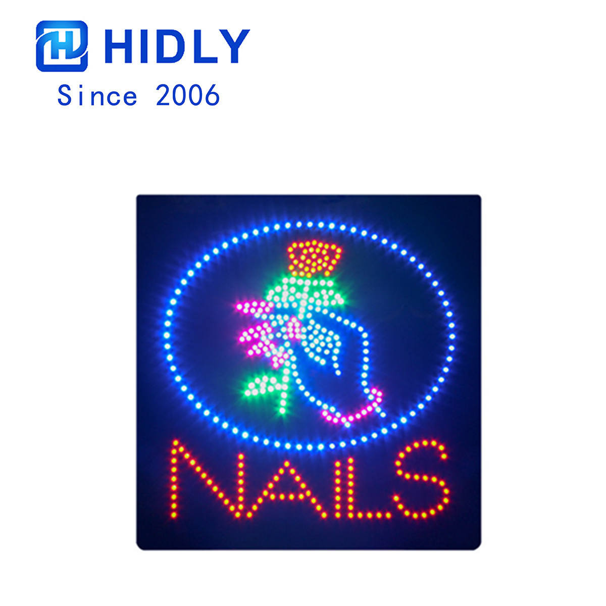 nails customized led sign