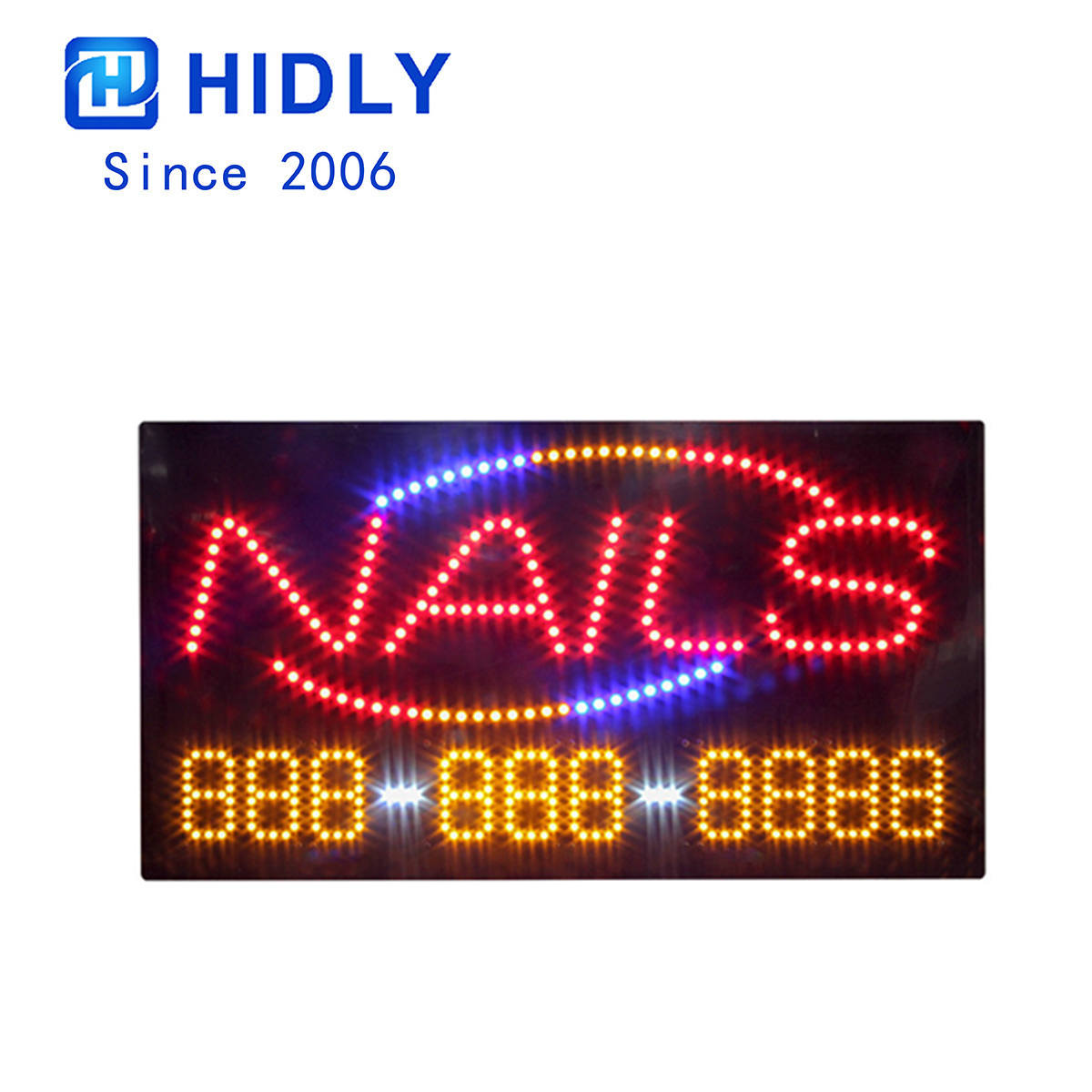 nails customized led sign