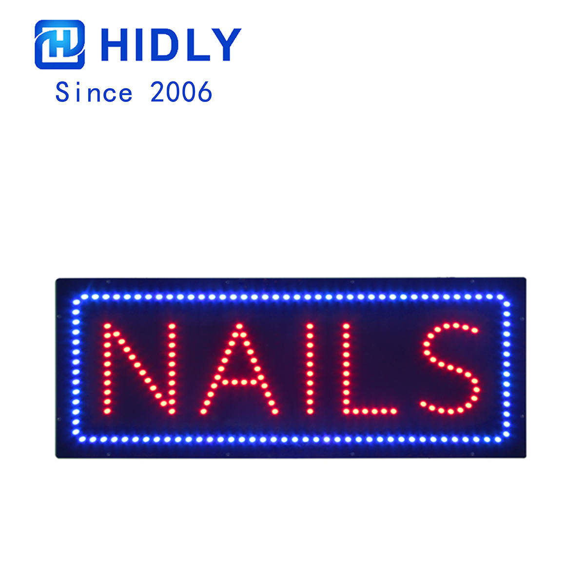 nails customized led sign