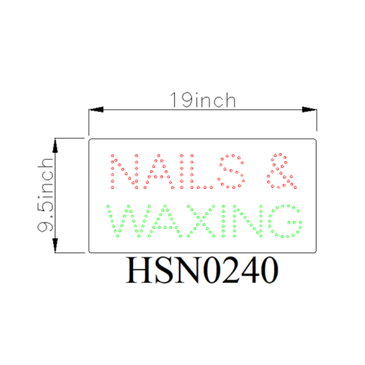 nails waxing dot sign
