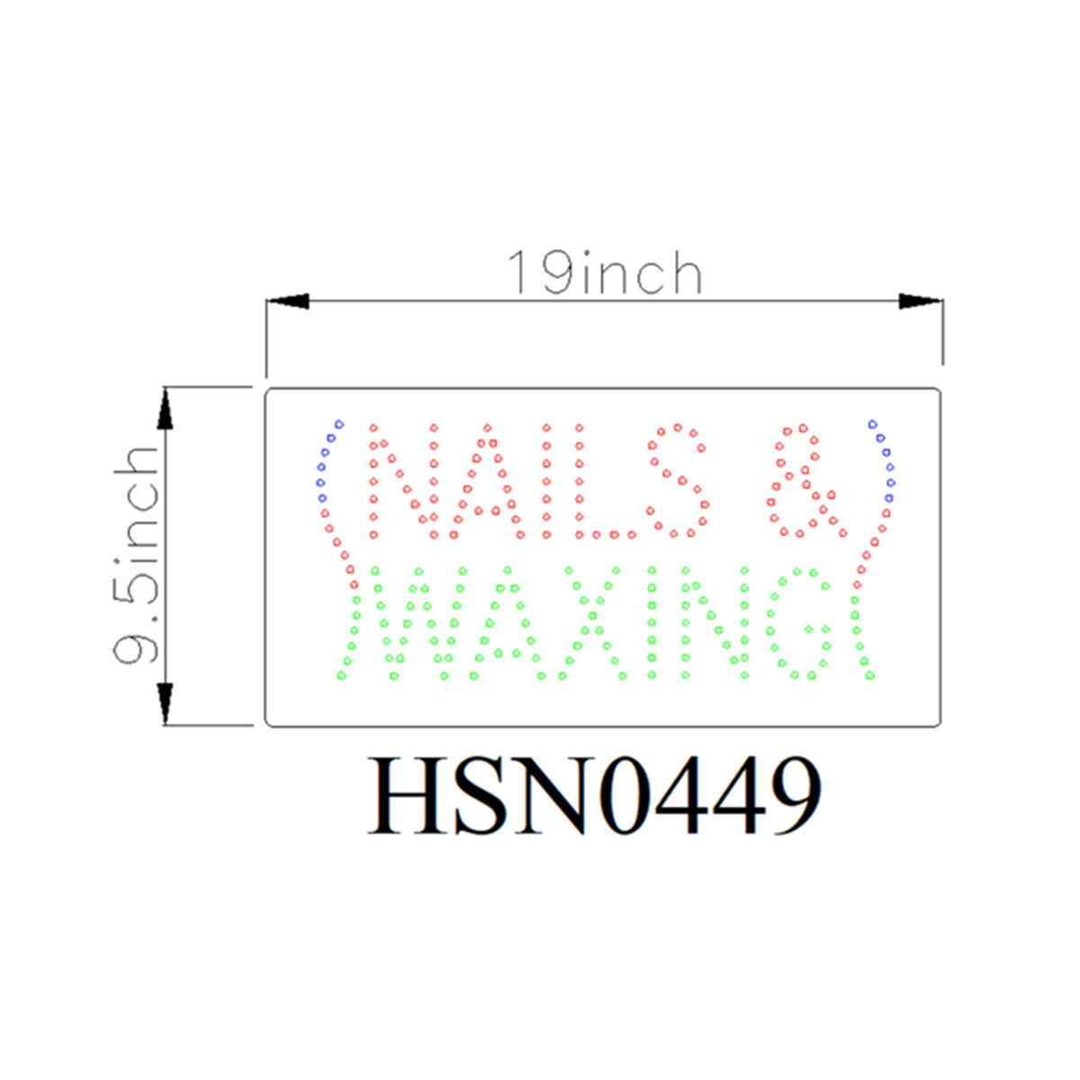 nails waxing dot sign