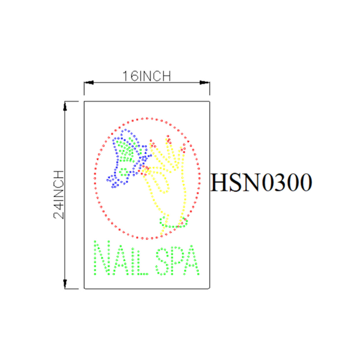Nails SPA Large Sign