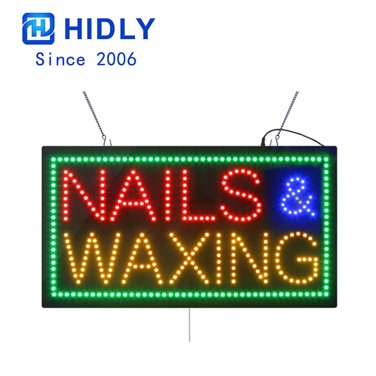 nails waxing large sign
