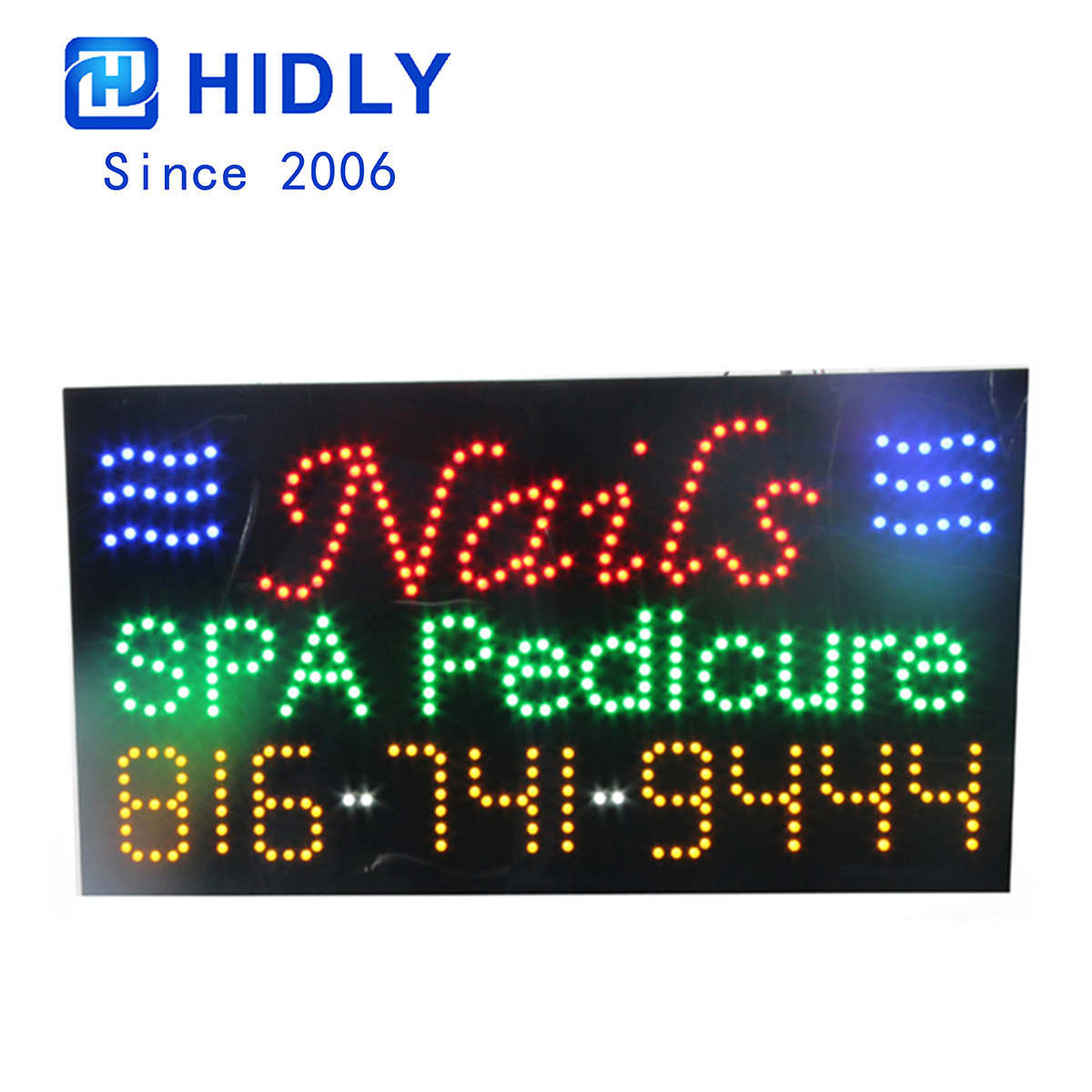 nails spa pedicure dot sign