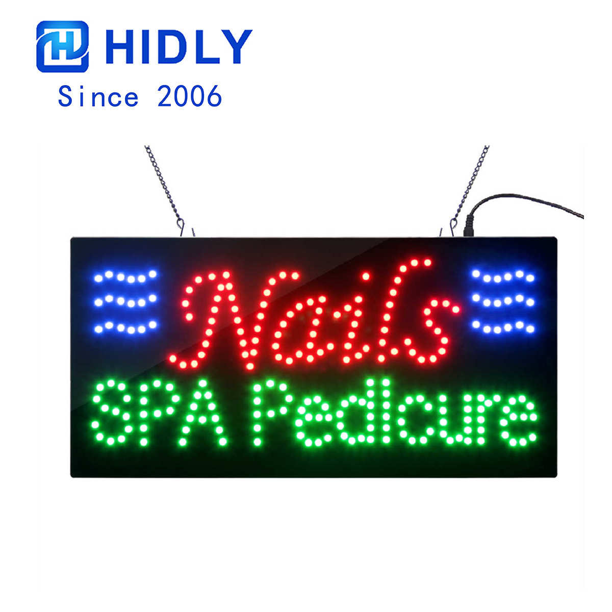 nails spa pedicure dot sign