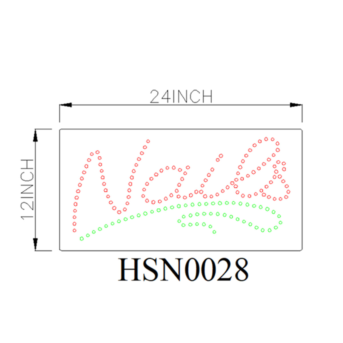 Nails business led sign