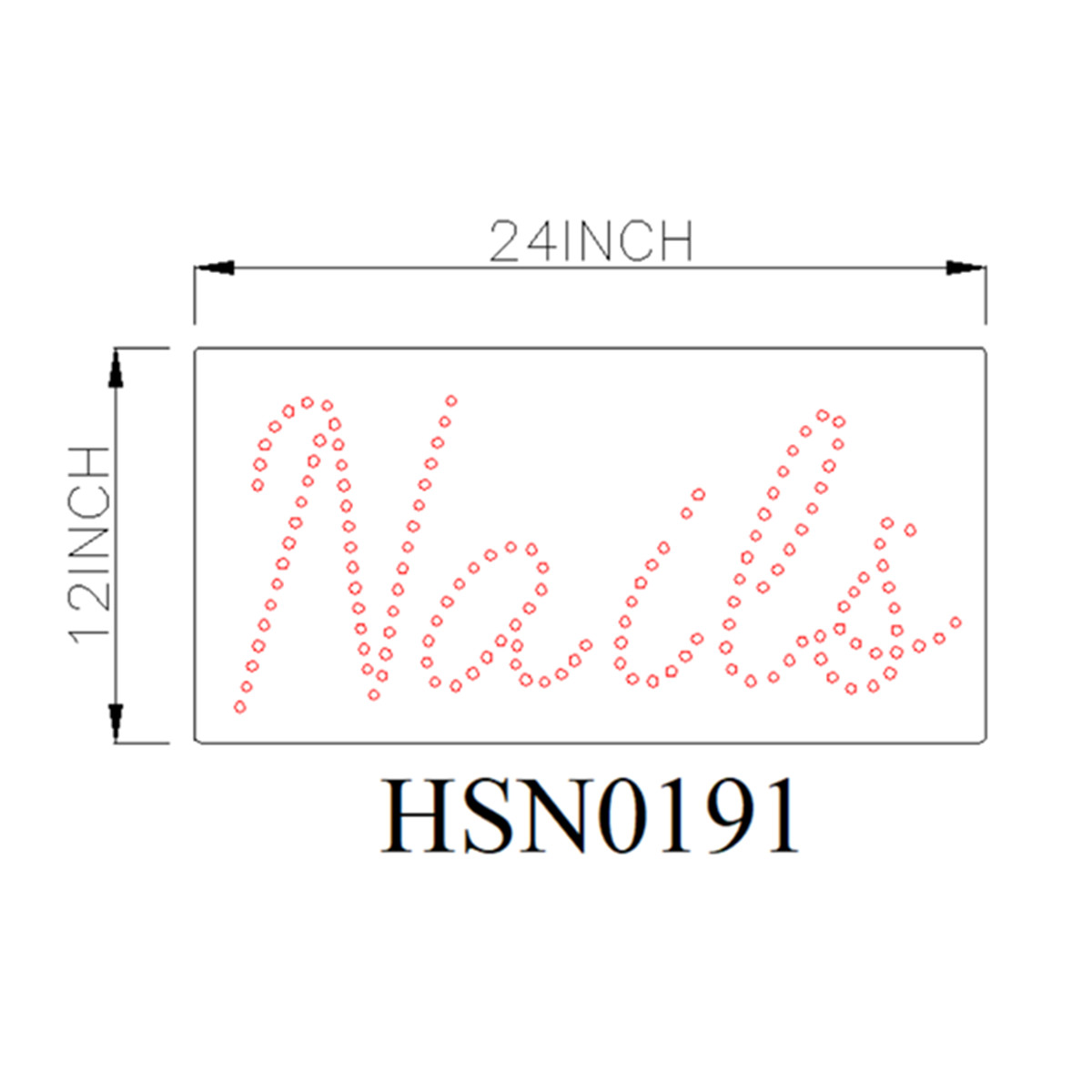 Nails business led sign