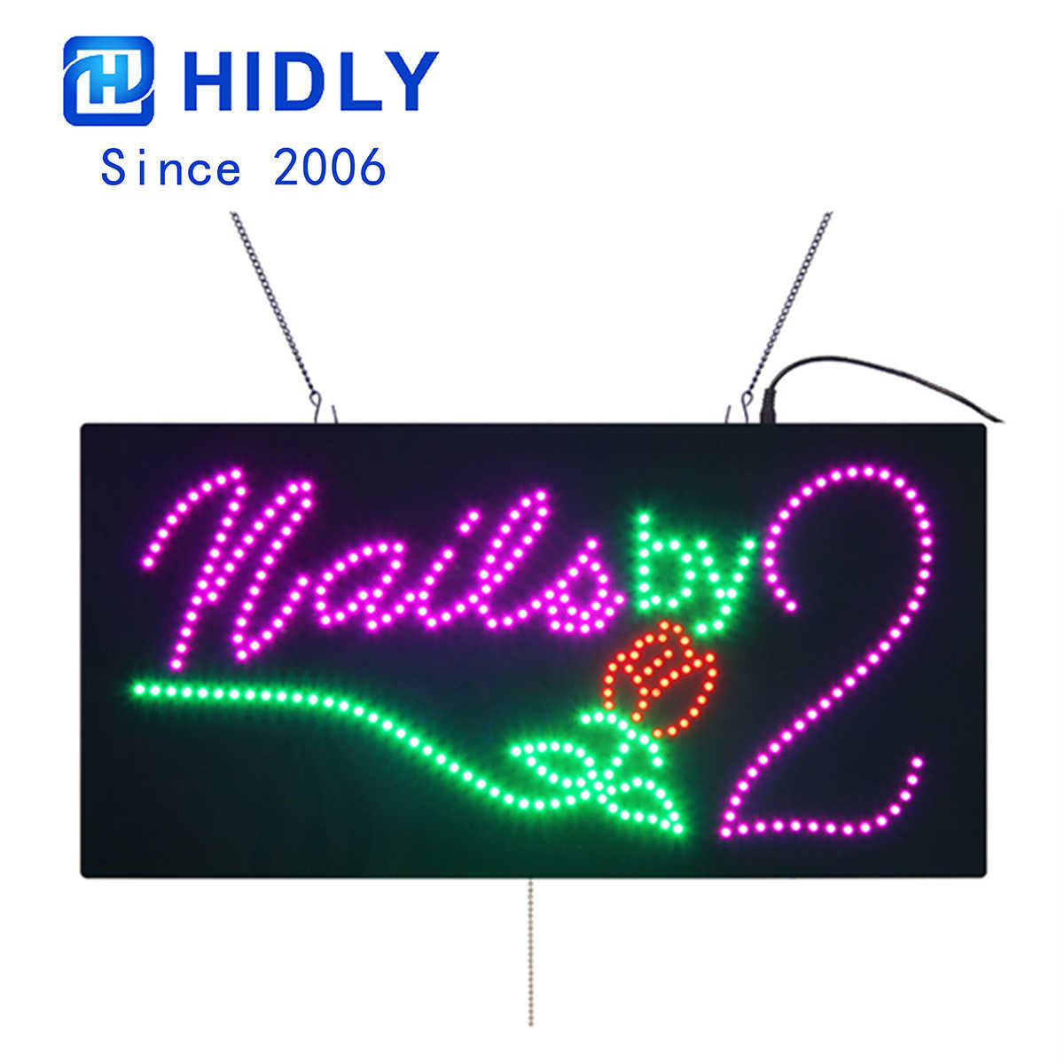 nails business led sign