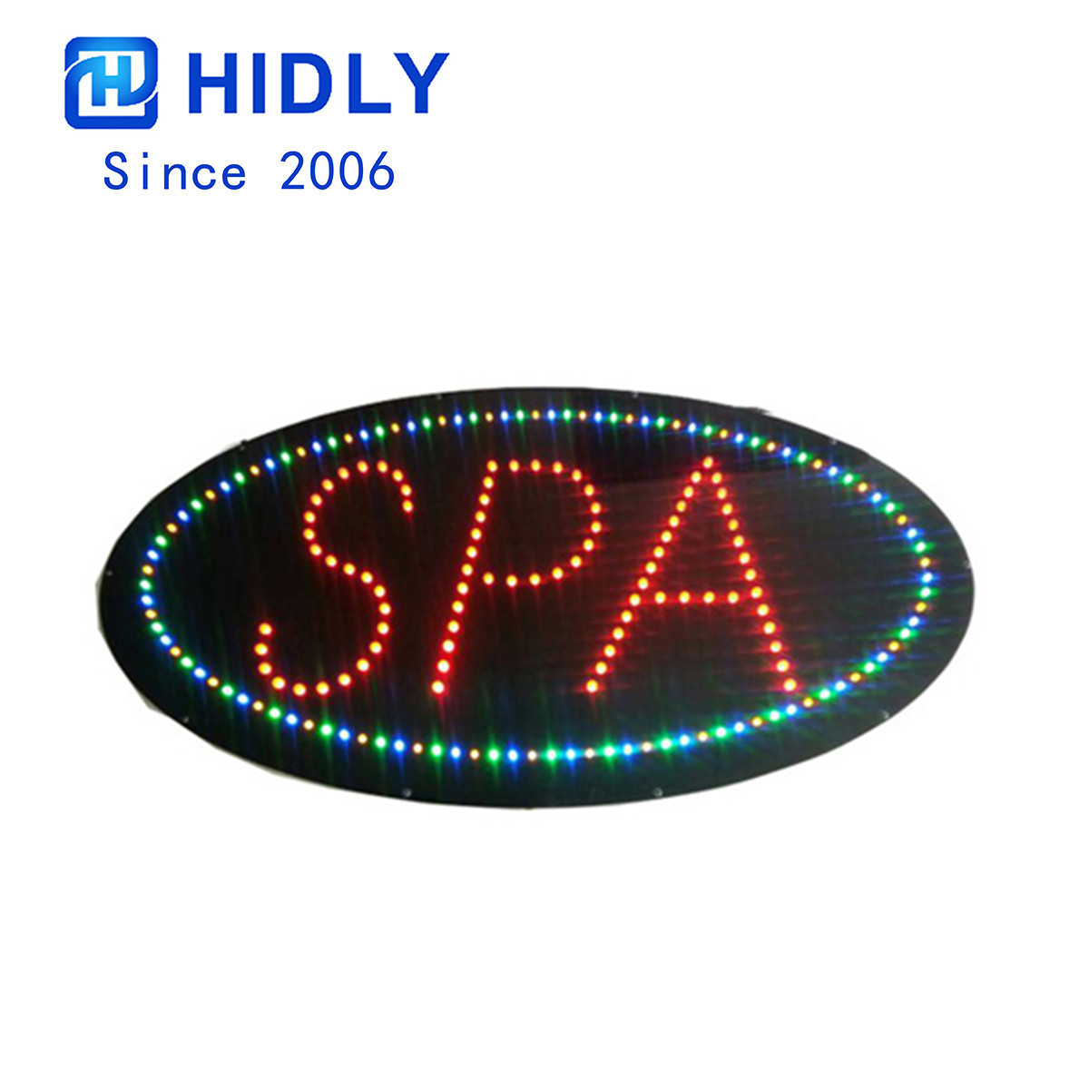 spa window led sign