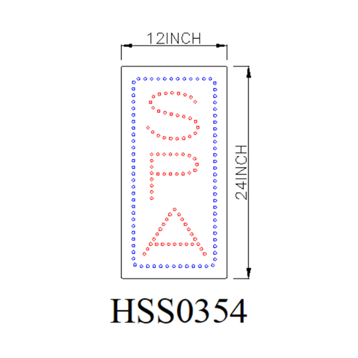 spa animated led sign