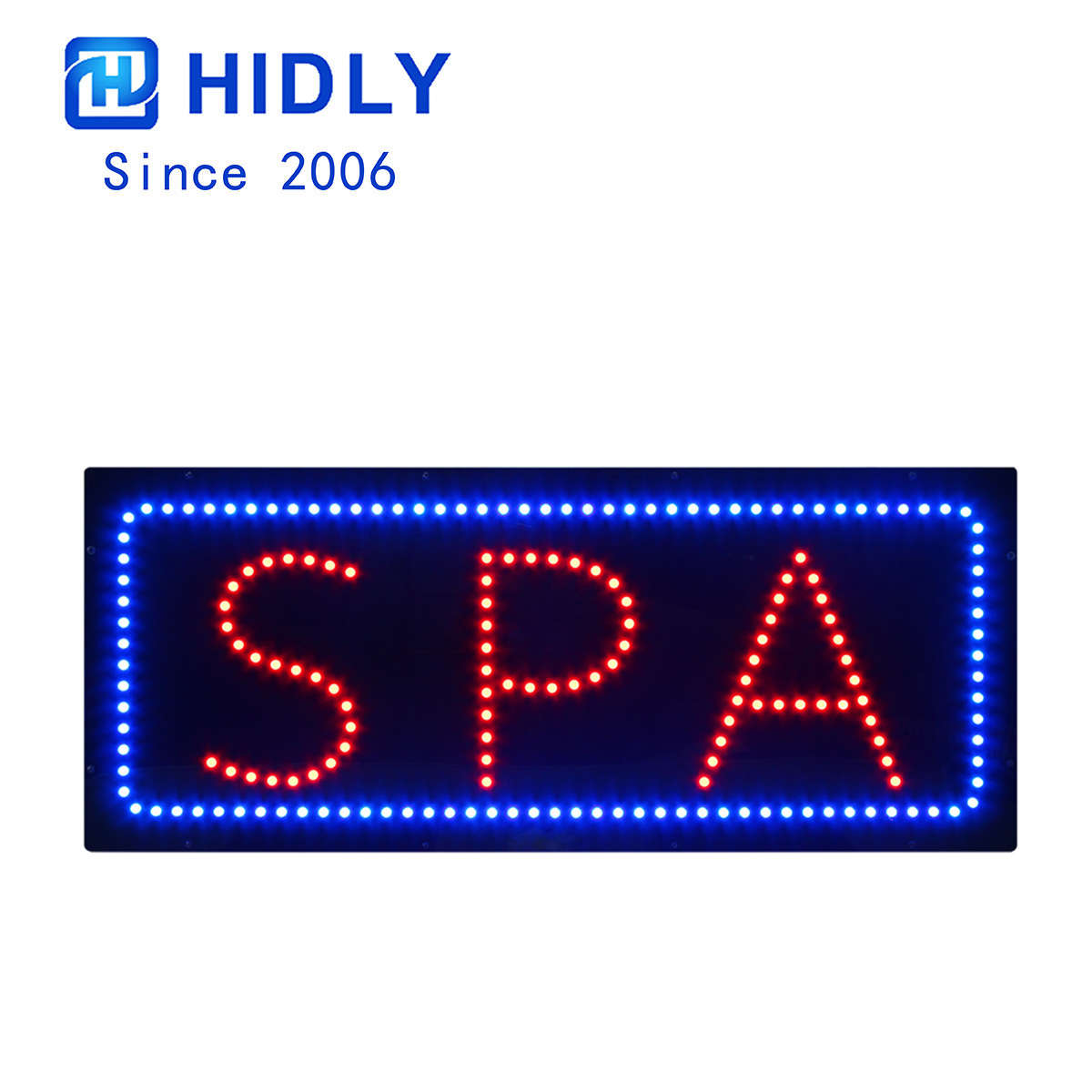 spa animated led sign