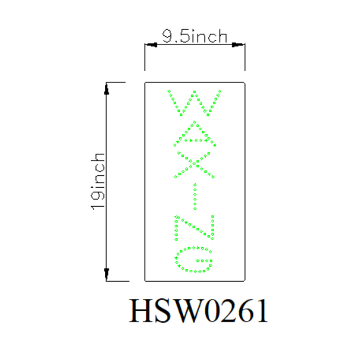 animated waxing led sign