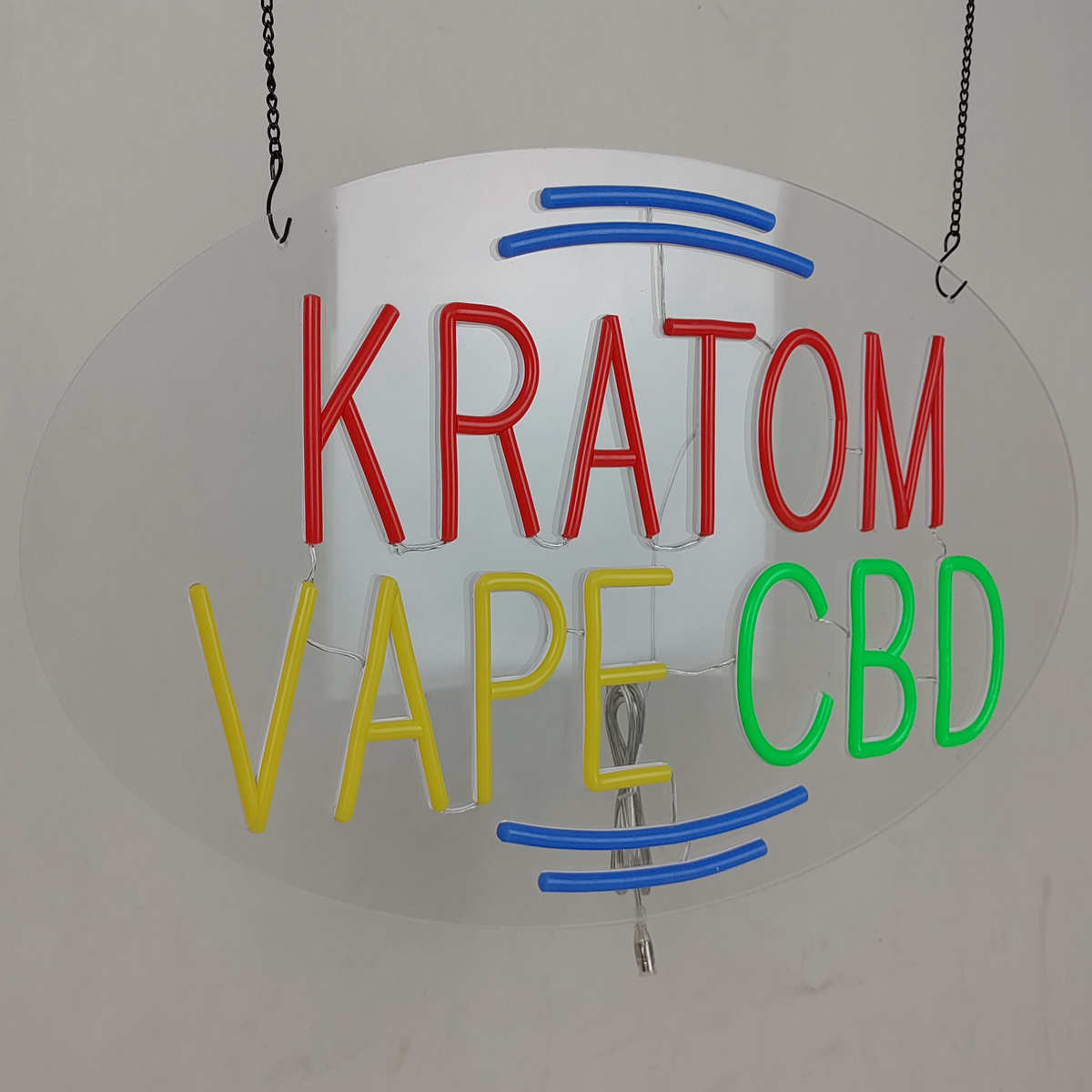 kratom vape neon sign
