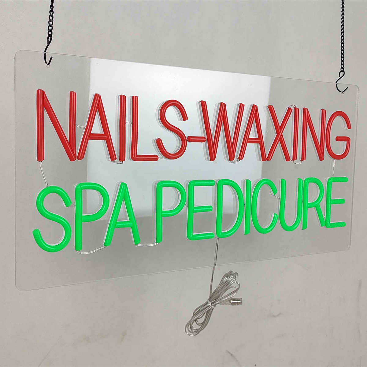 NAILS WAXING neon sign