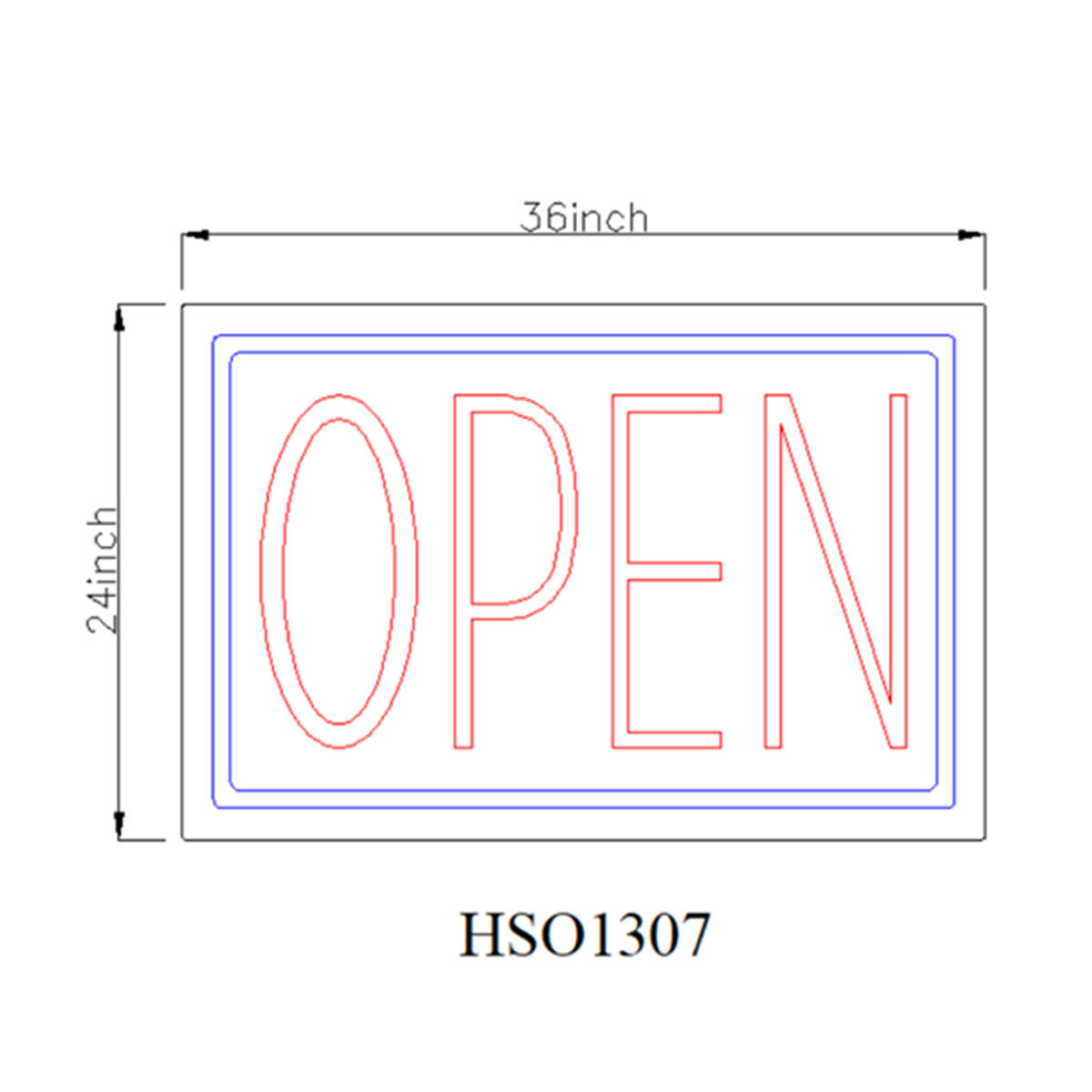 OPEN neon sign