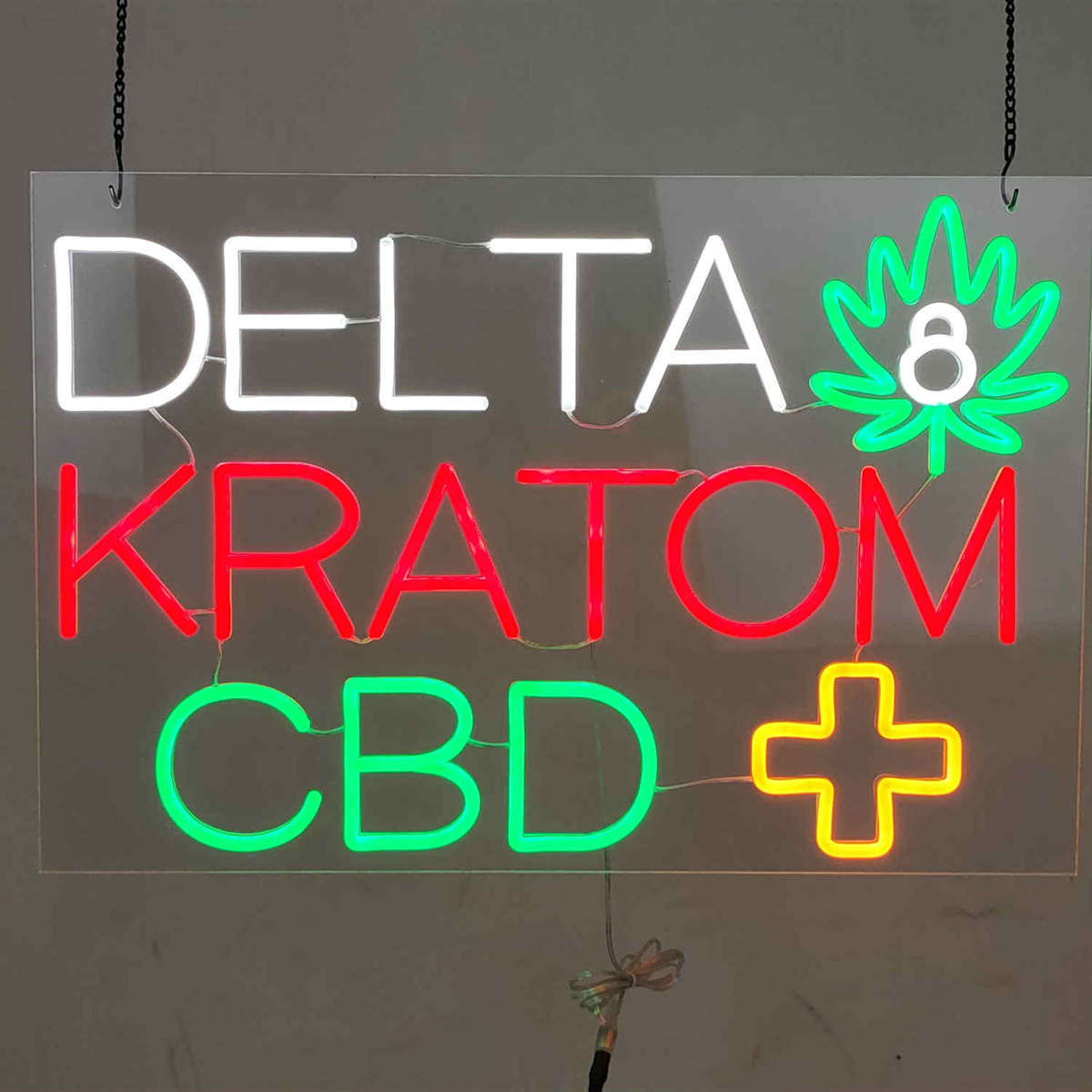 DELTA KRATOM CBD led neon signs