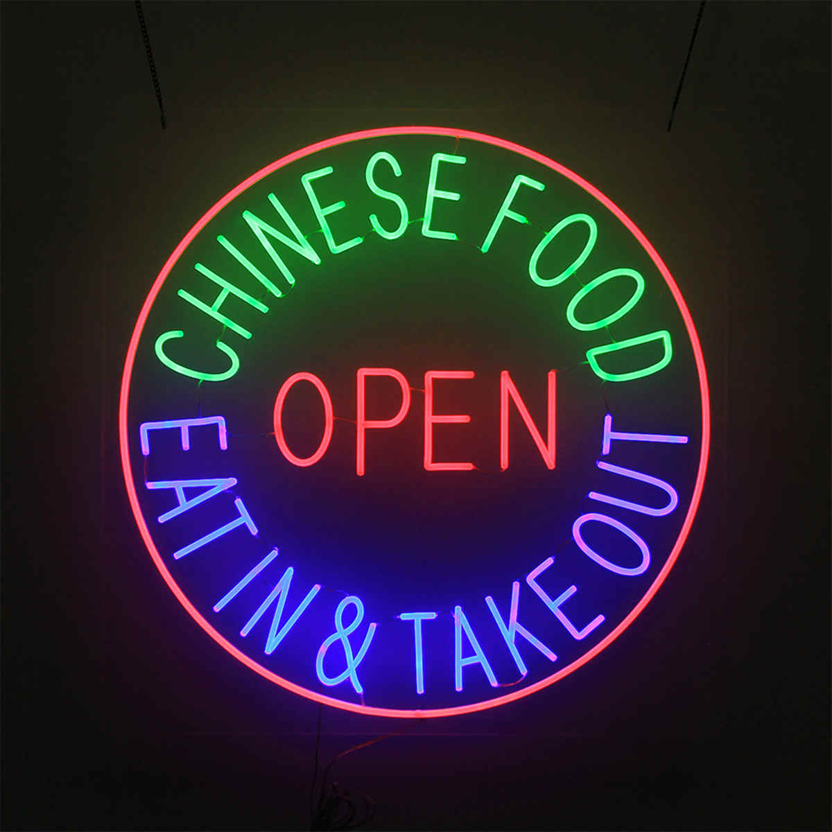 Chinese food led neon sign