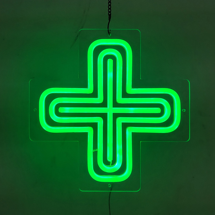 Neon pharmacy sign