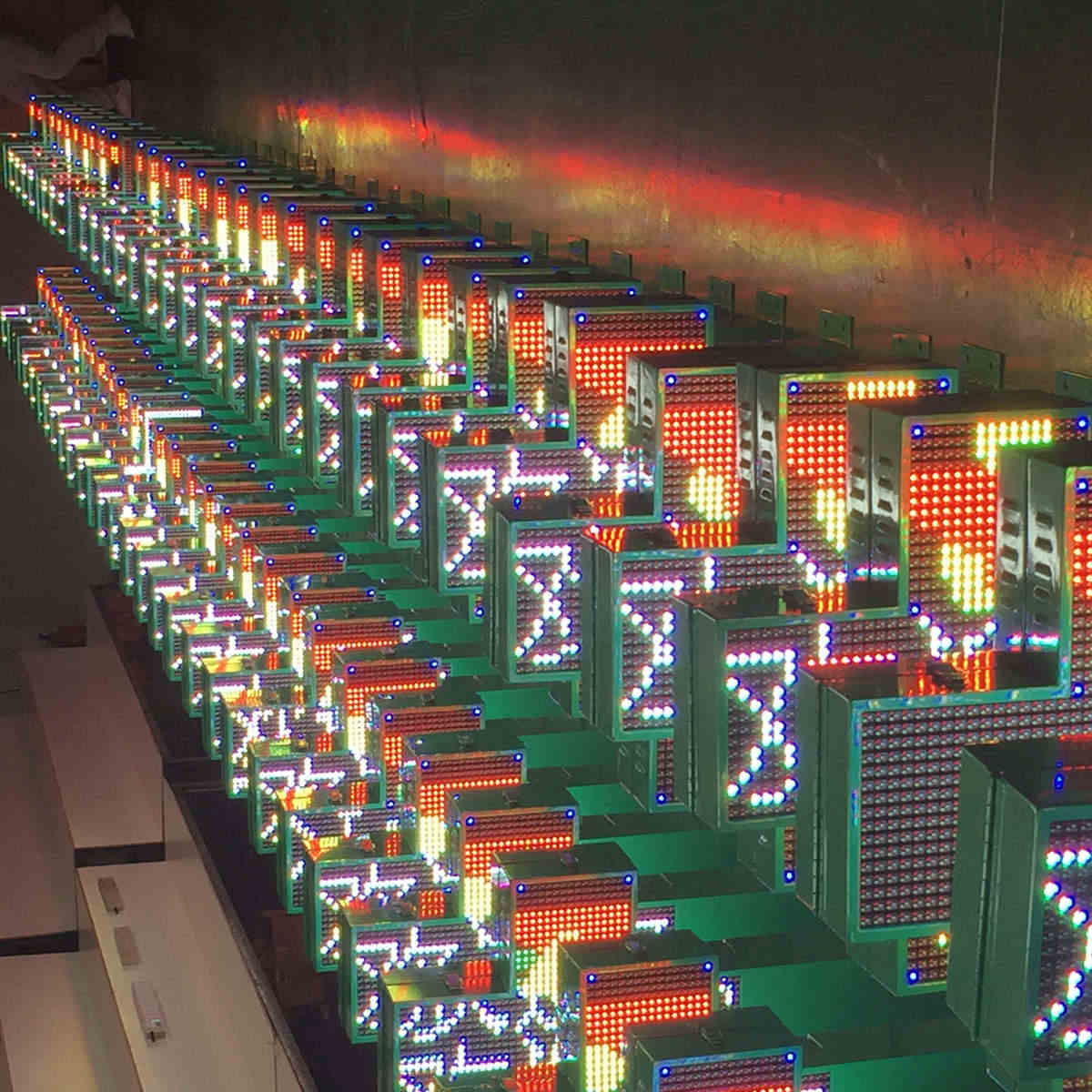 led cross display