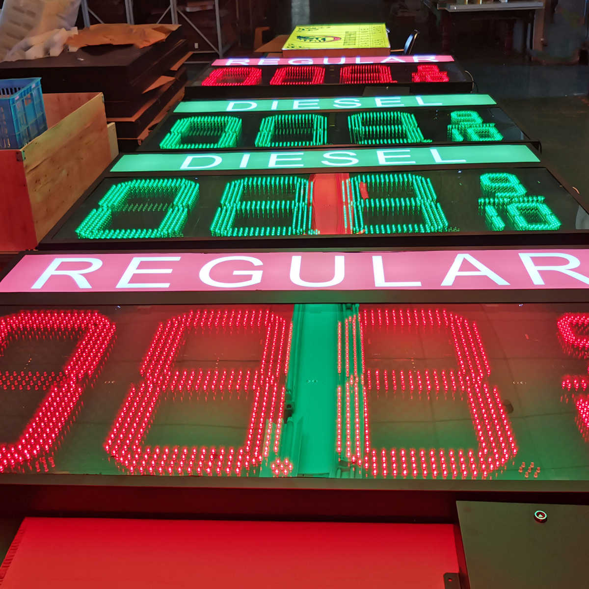 UNLEADED canopy signs