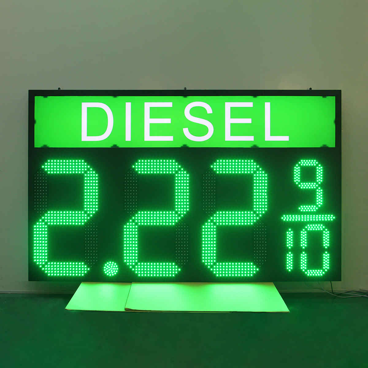 Large canopy price sign