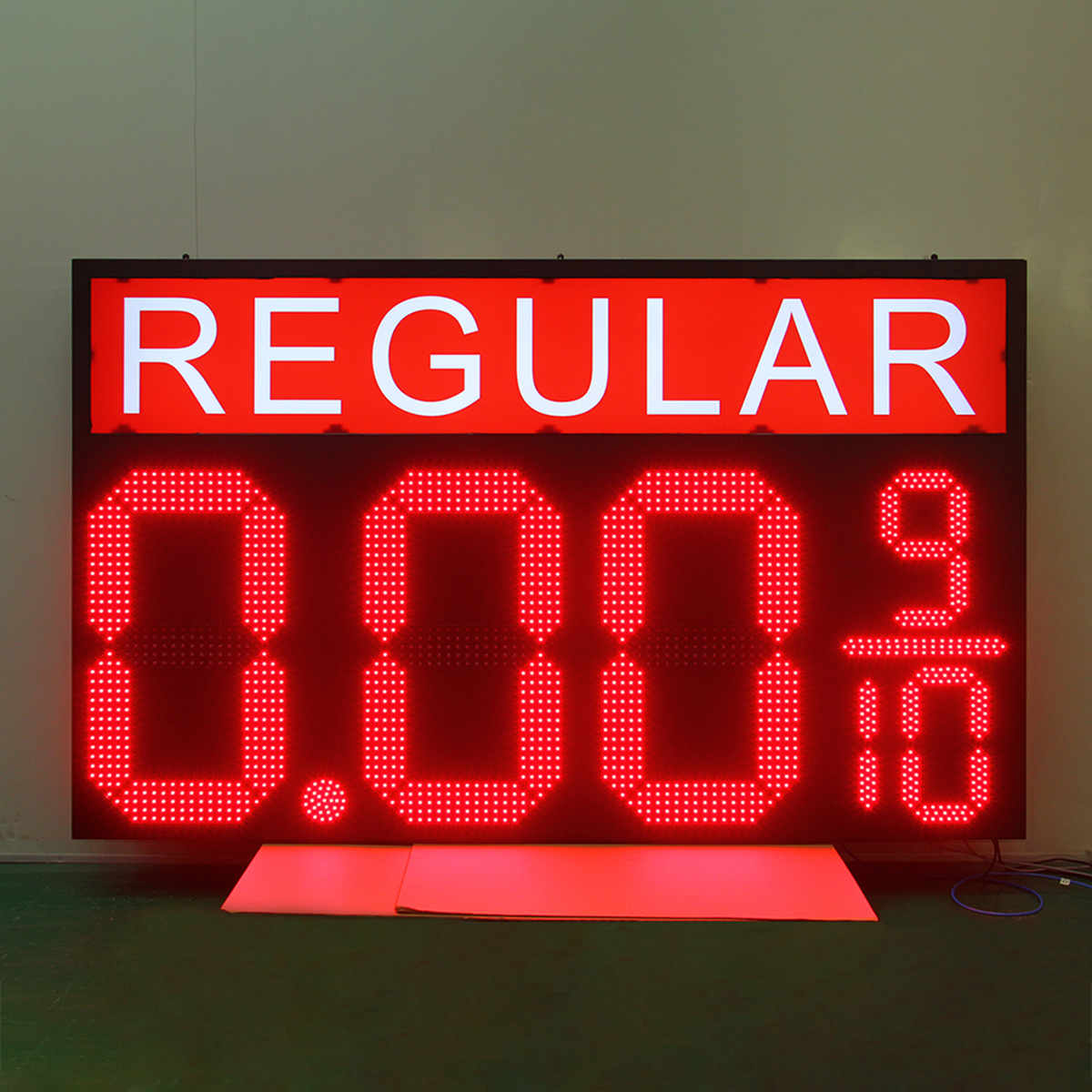 Large canopy price sign