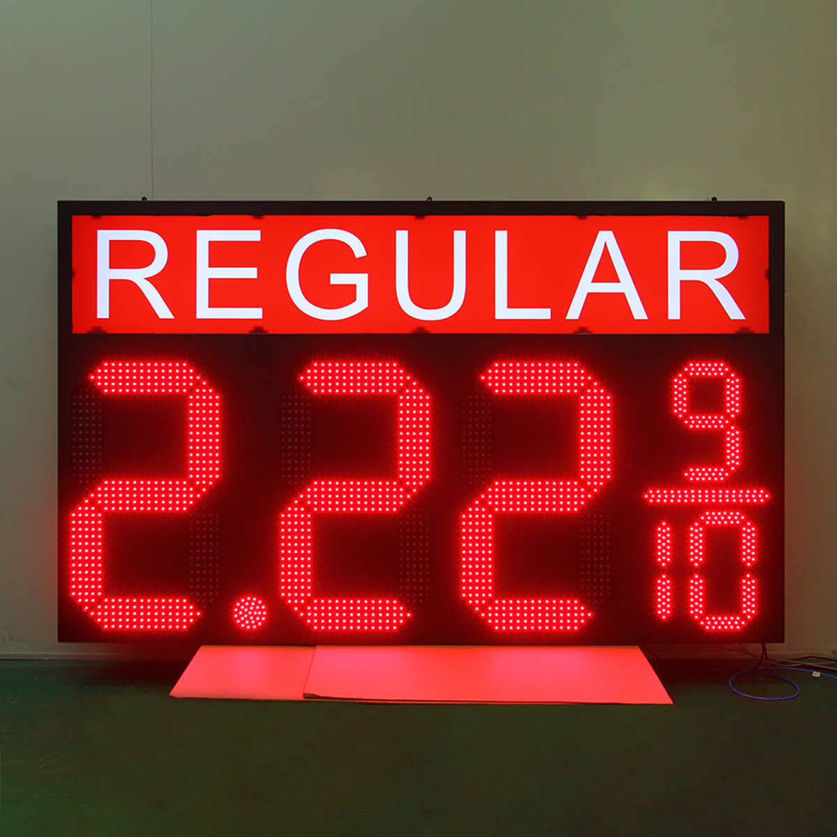 Large canopy price sign