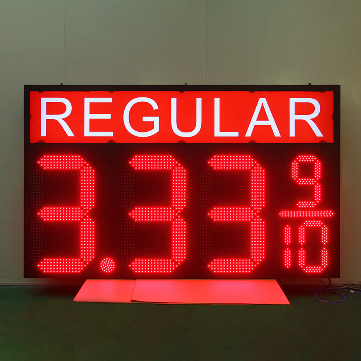 Large canopy price sign