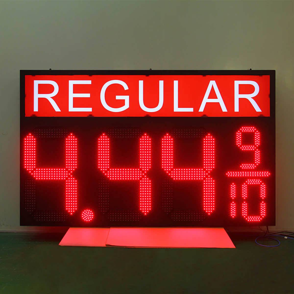 Large canopy price sign